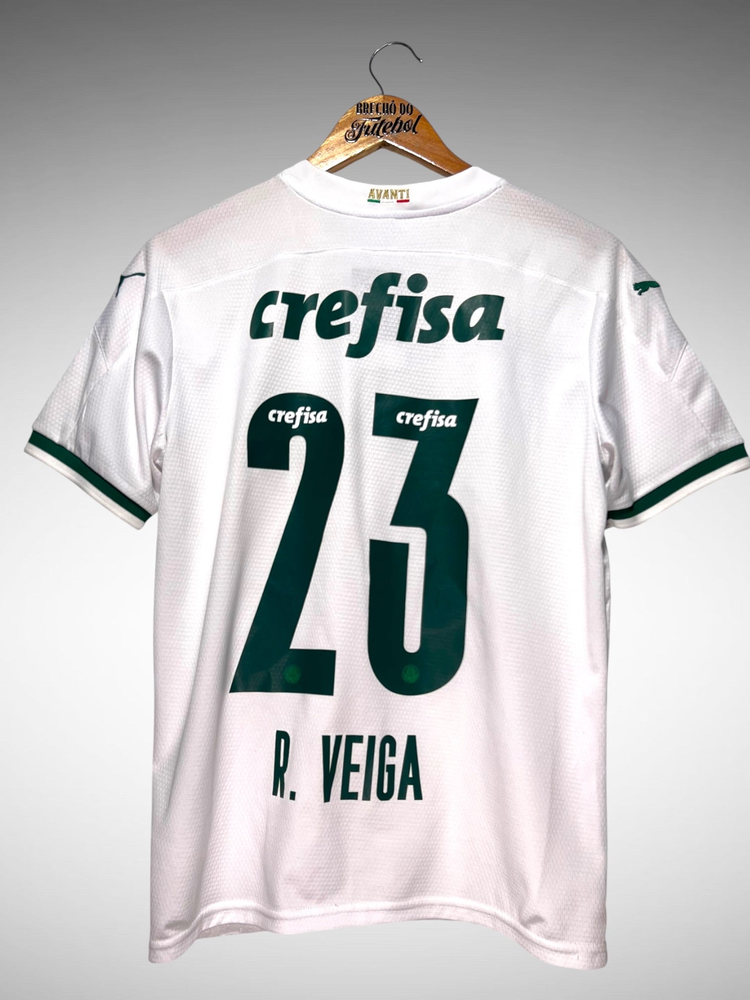 Palmeiras 2020 Segunda Camisa Tam 16 anos Infantil N 23 R. Veiga.