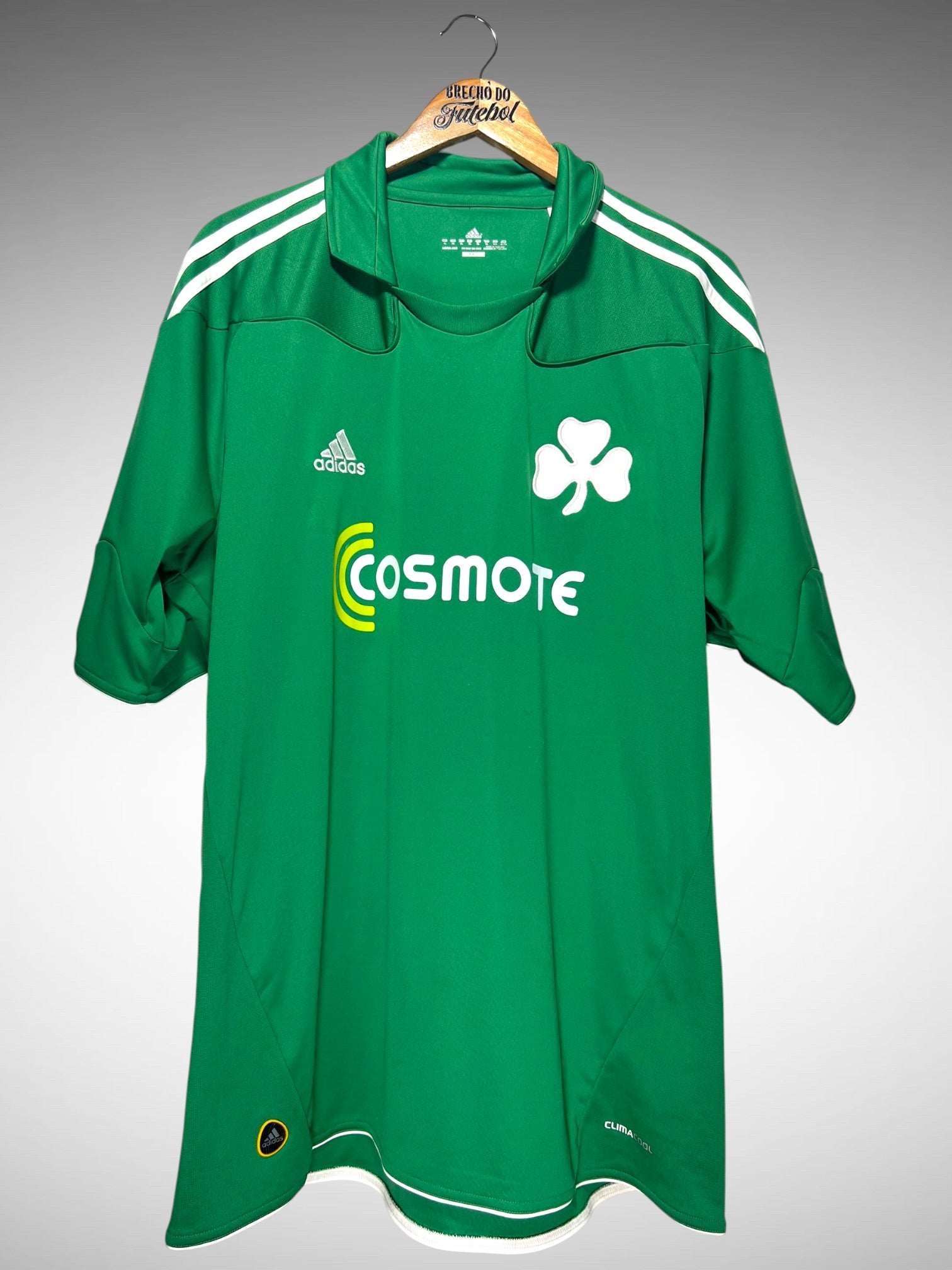 Panathinaikos 2010 Primeira Camisa Tam GG N 15 Gilberto.