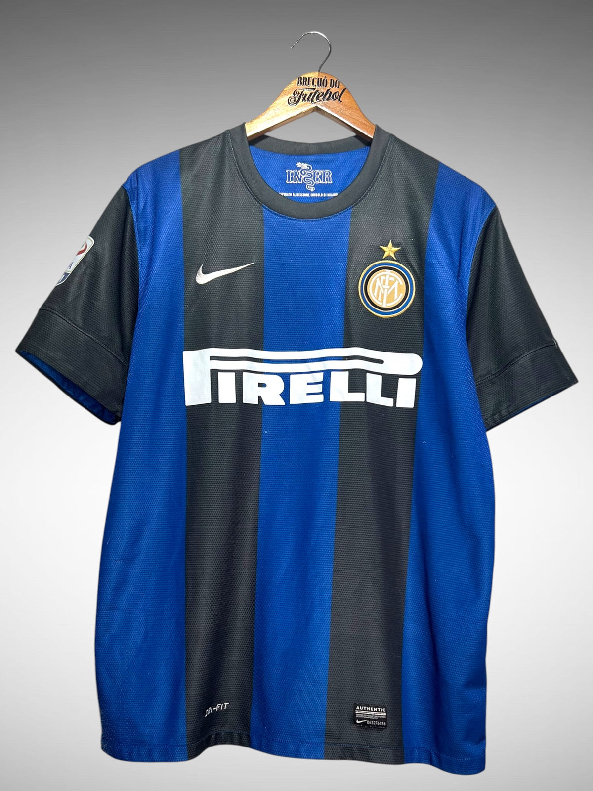 Inter de Milão 2012 Primeira Camisa Tam G N 4 J. Zanetti.