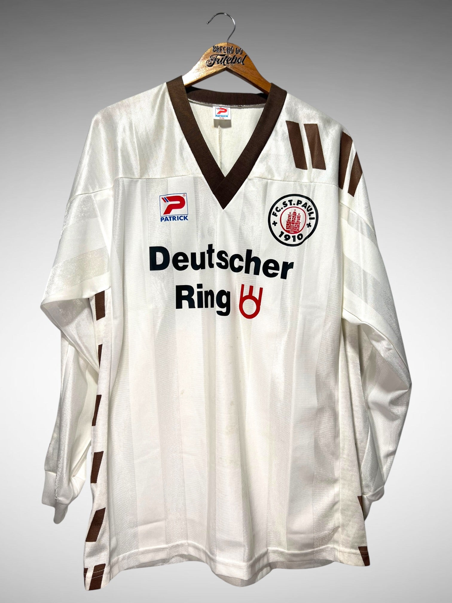St. Pauli 1992 Primeira Camisa Tam 3G Mangas Longas.