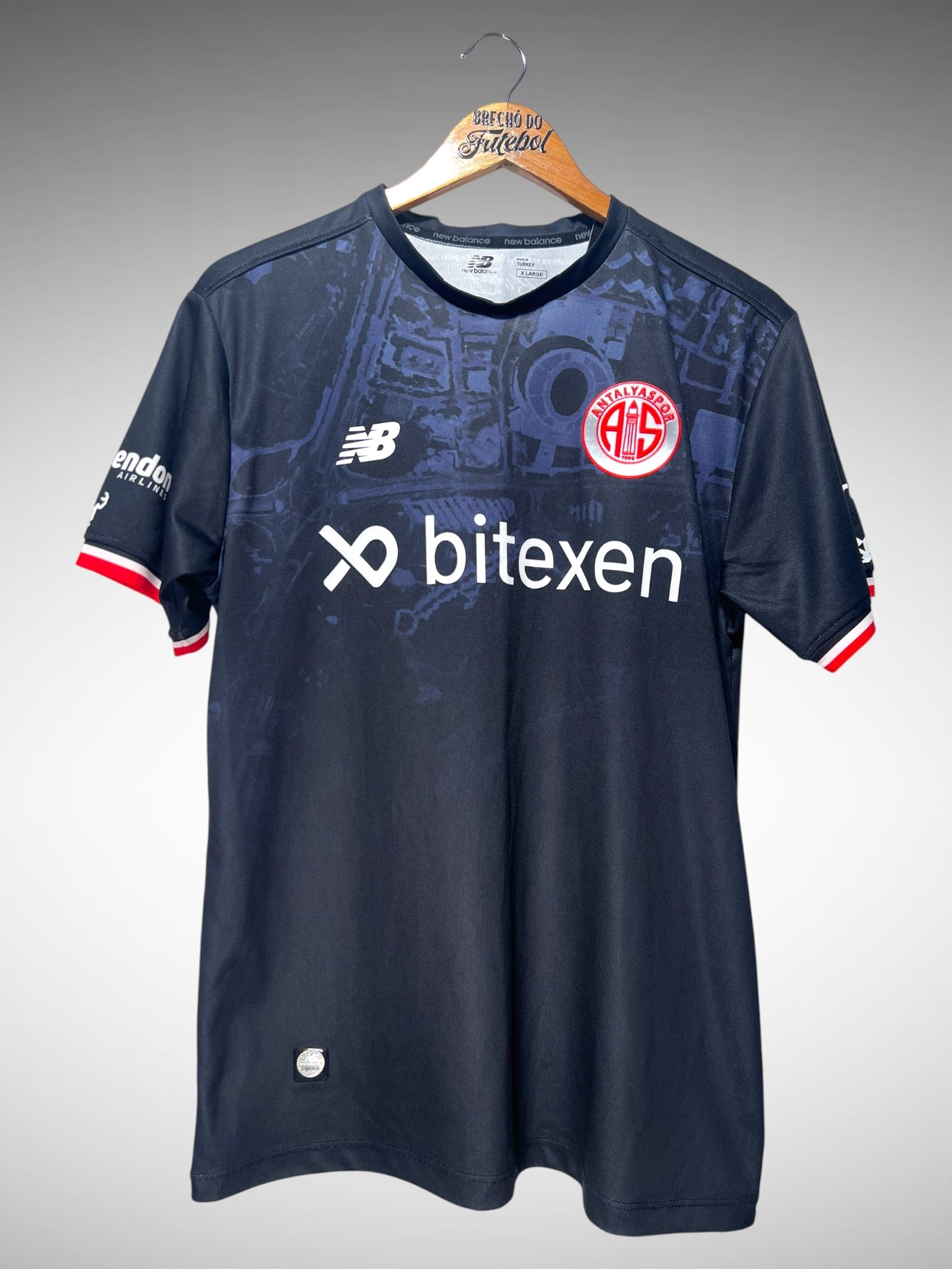 Antalyaspor 2021 Quarta Camisa Tam G N 70 L. Adriano.