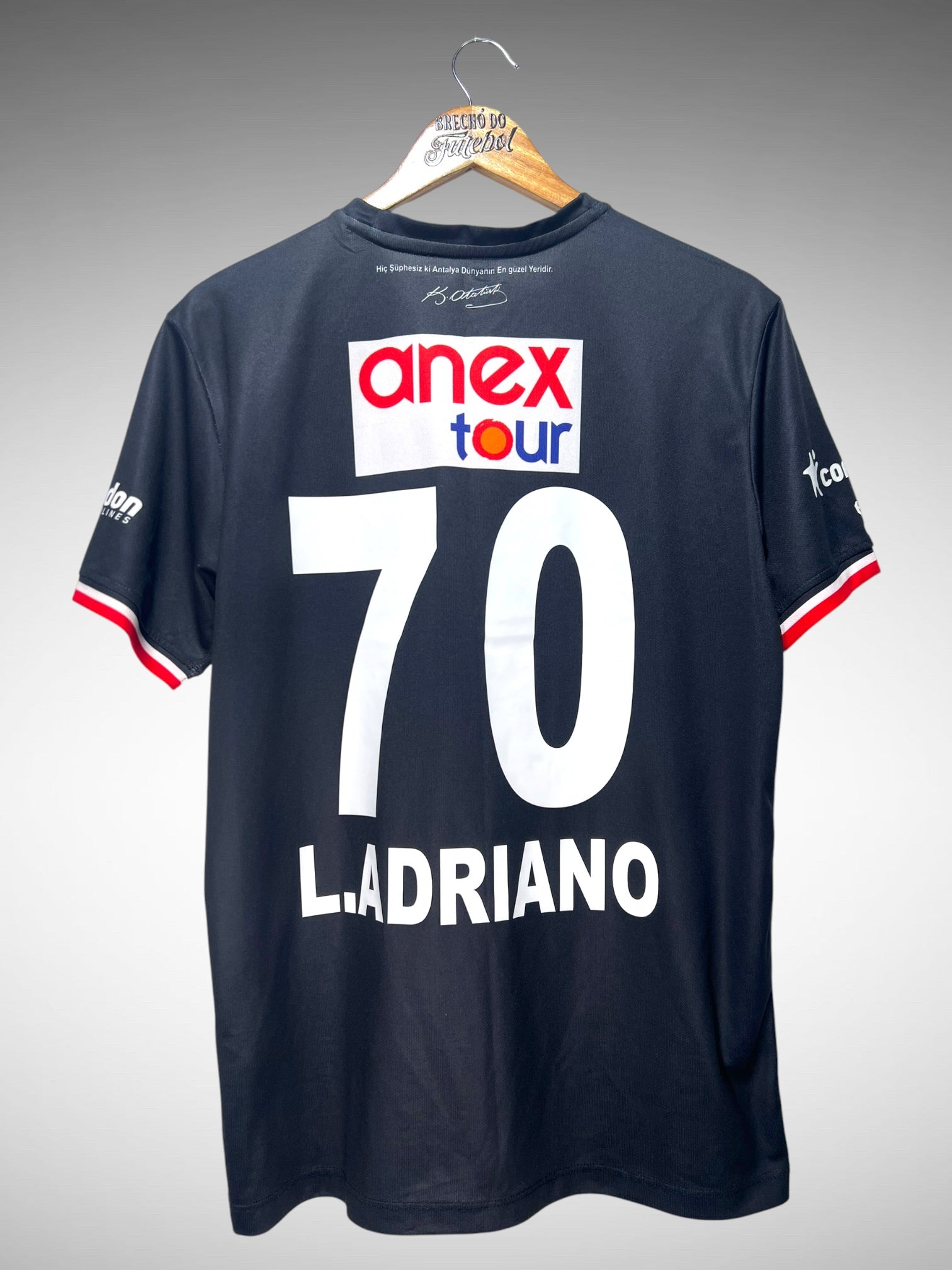 Antalyaspor 2021 Quarta Camisa Tam G N 70 L. Adriano.