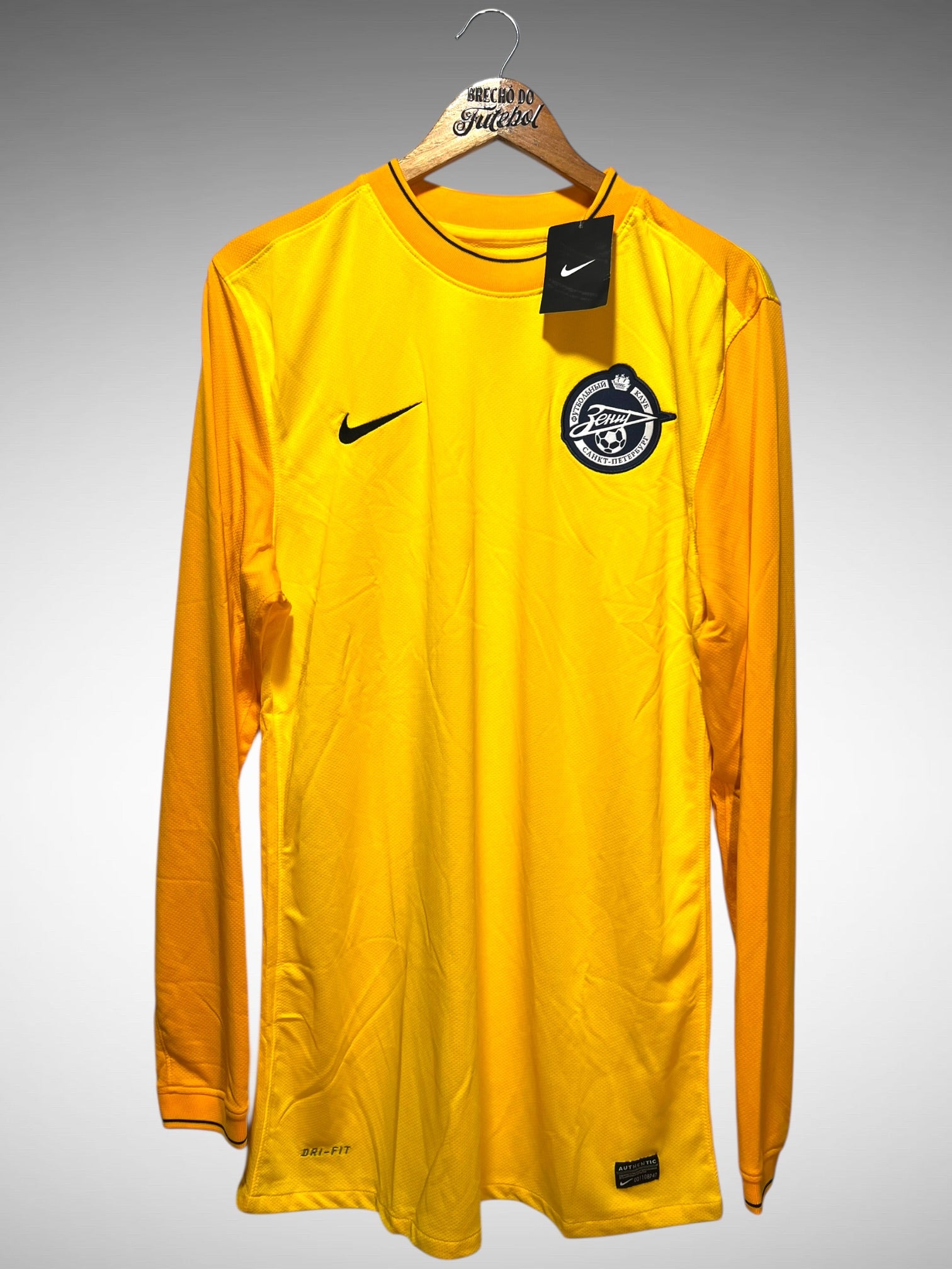 Zenit St Peterburgo 2010 Camisa de Goleiro Tam G Mangas Longas.