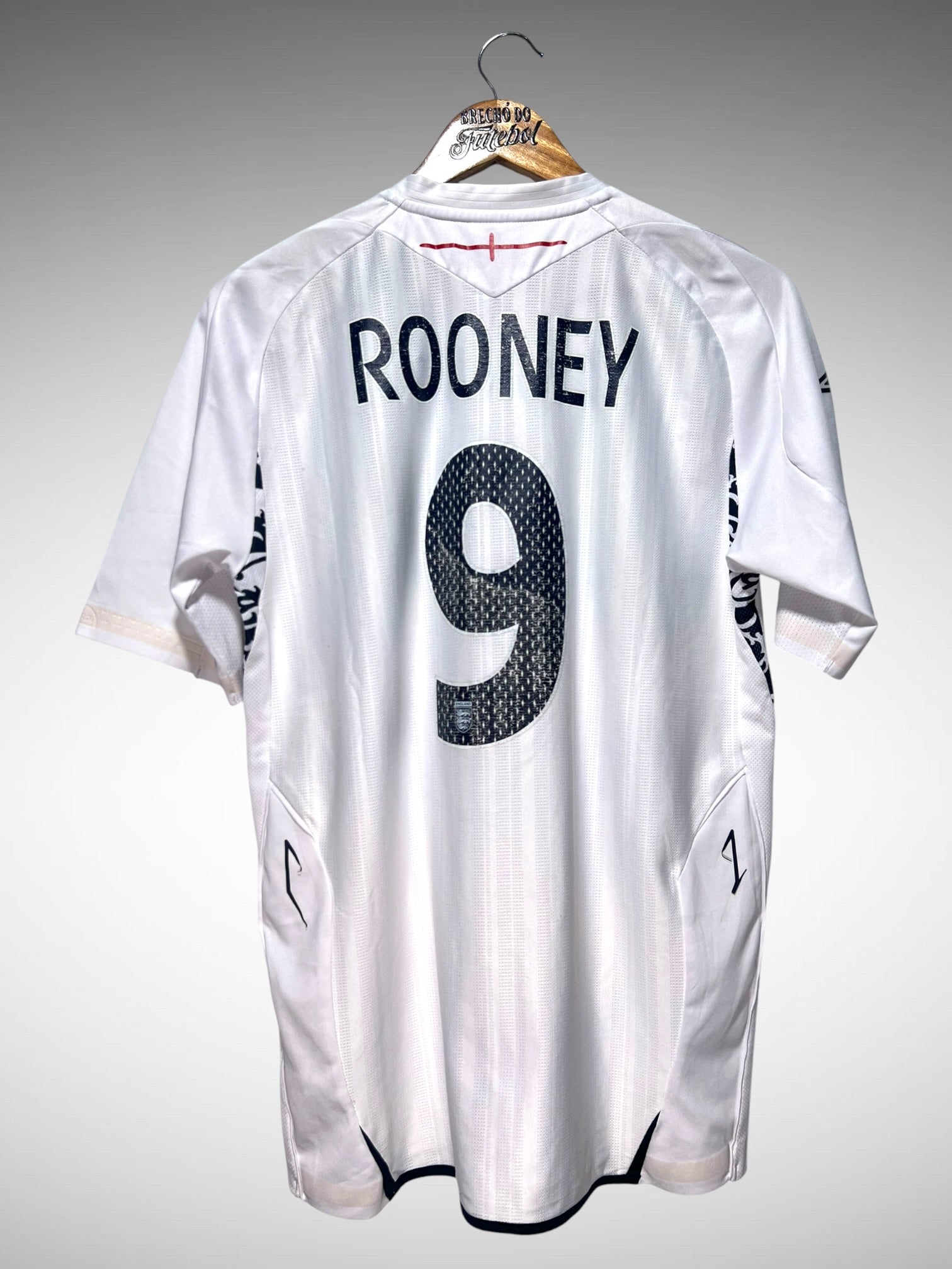 Inglaterra 2008 Primeira Camisa Tam M N 9 Rooney.