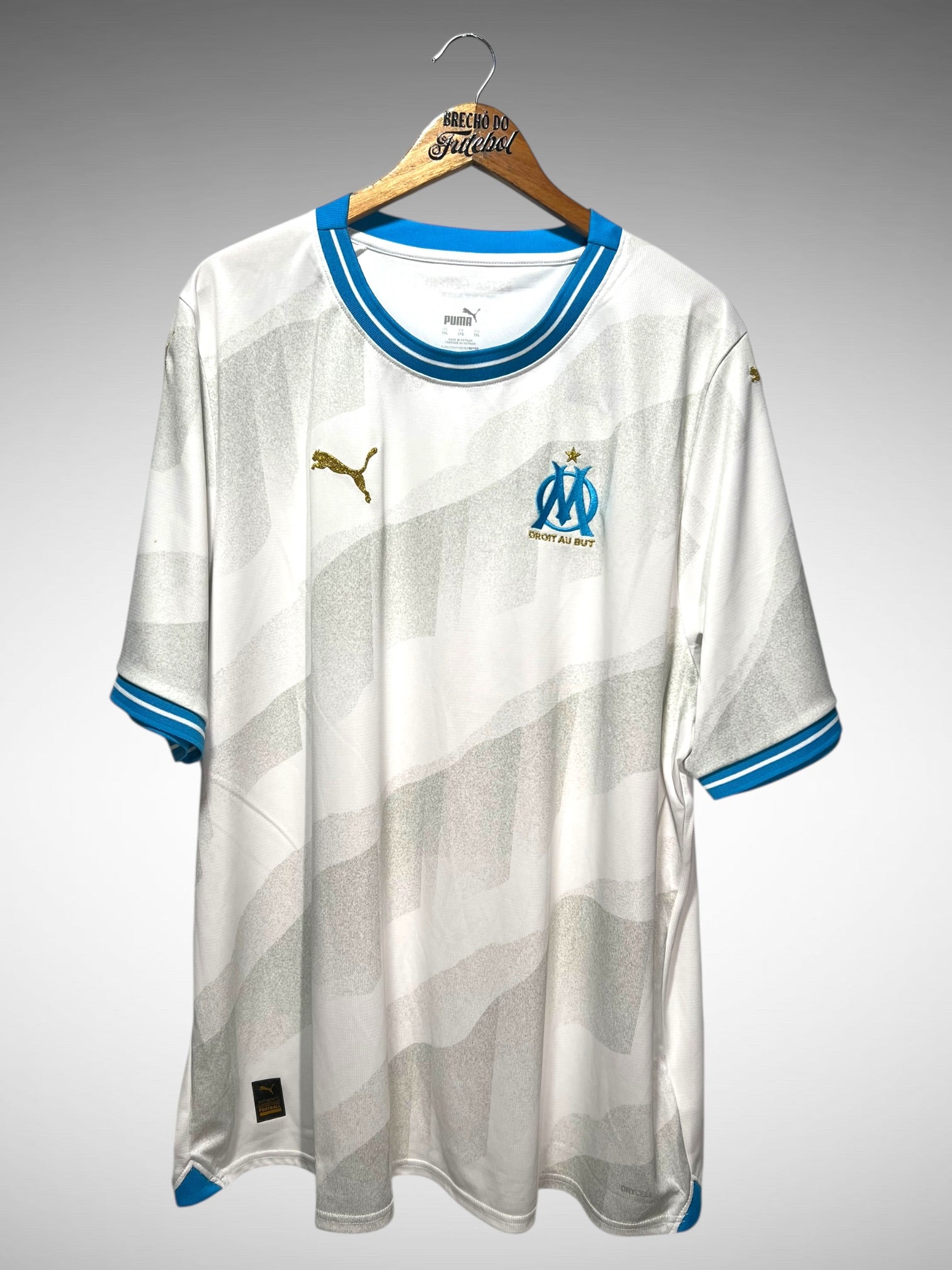 Olympique de Marseille 2023 Primeira Camisa Tam 4G.