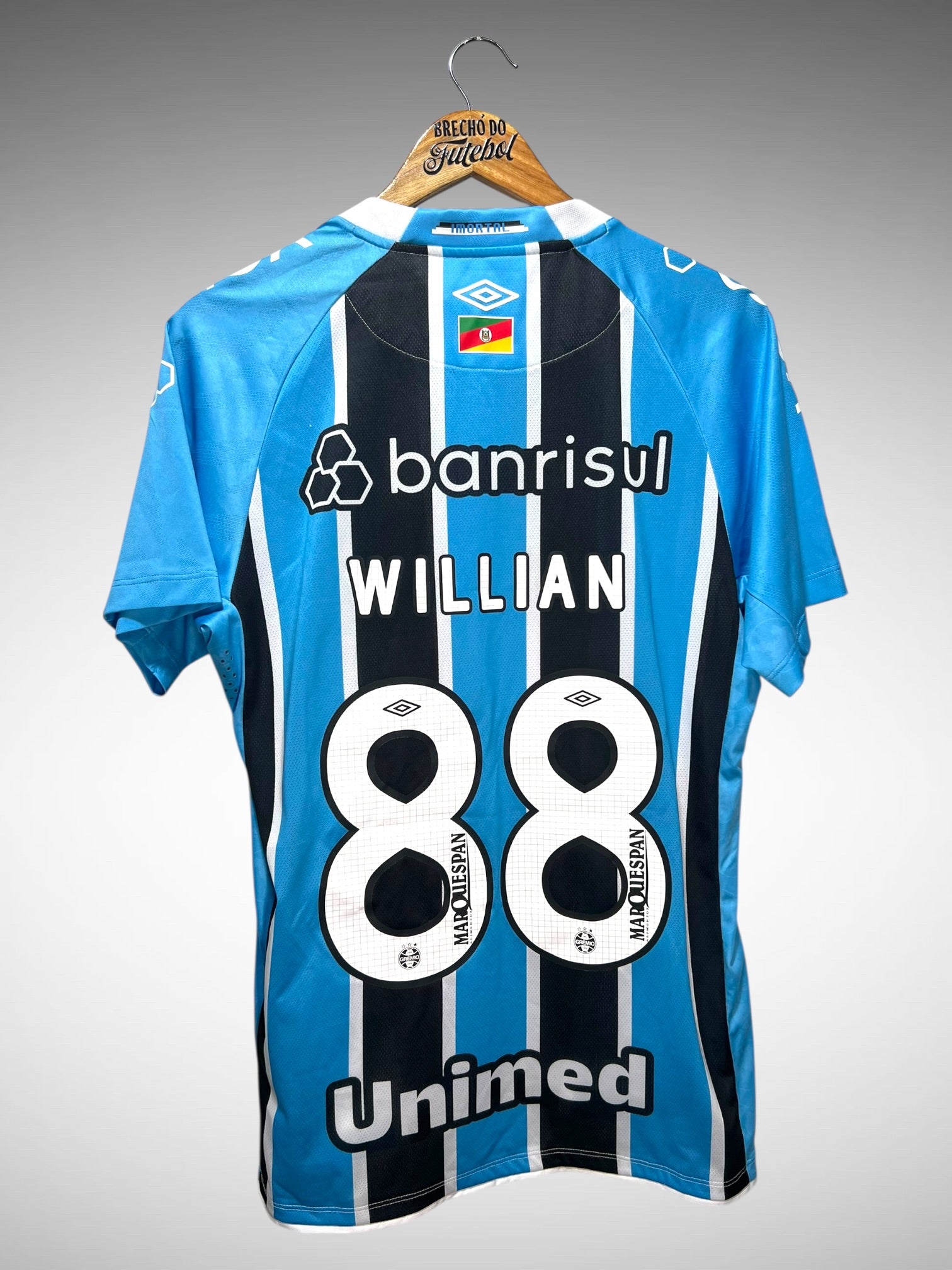 Grêmio 2025 Primeira Camisa Tam M N 88 Willian.