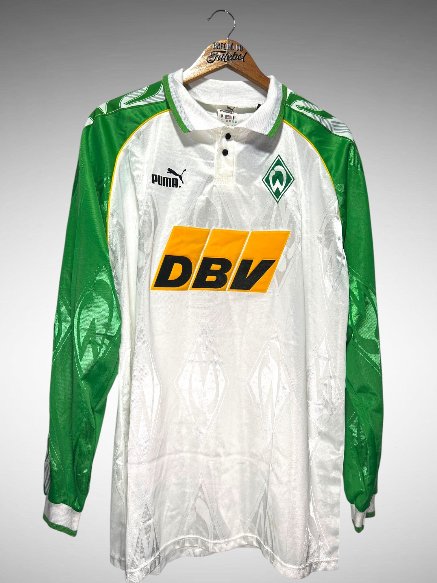 Werder Bremen 1995 Primeira Camisa Tam GG Mangas Longas.