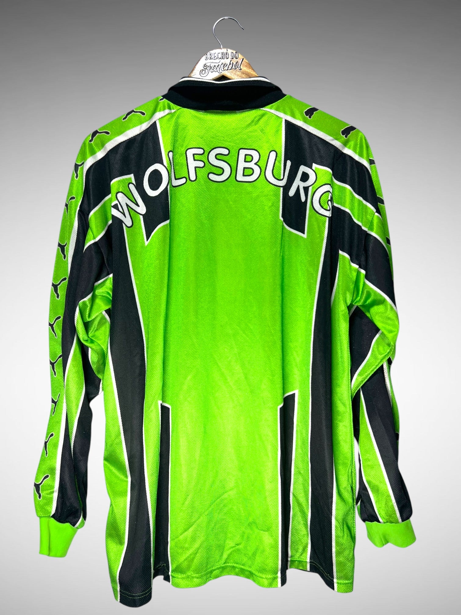 Wolfsburg 1998 Primeira Camisa Tam G Mangas Longas.