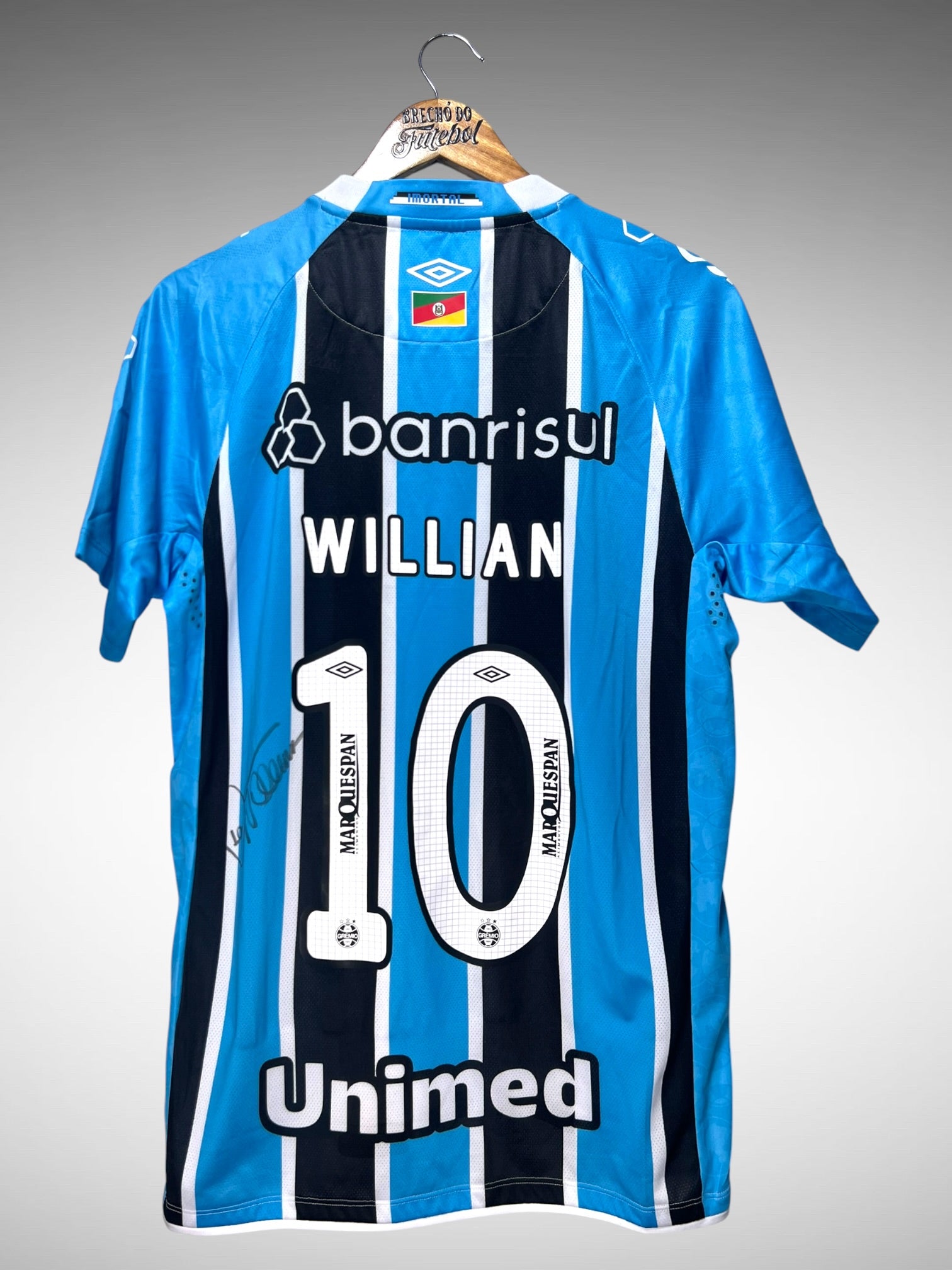 Grêmio 2025 Primeira Camisa Tam M N 10 Willian.