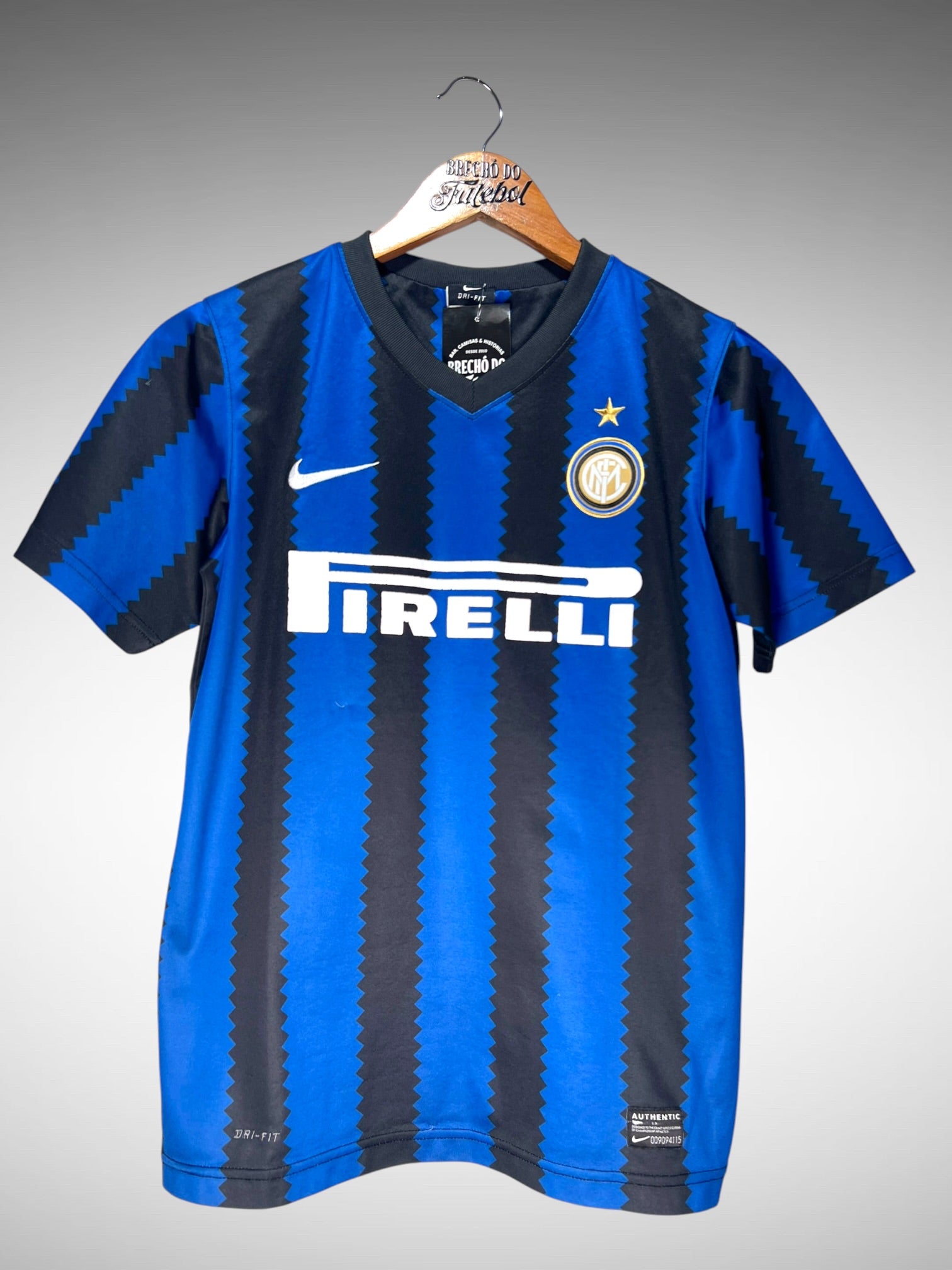 Inter de Milão 2010 Primeira Camisa Tam 12 anos Infantil.