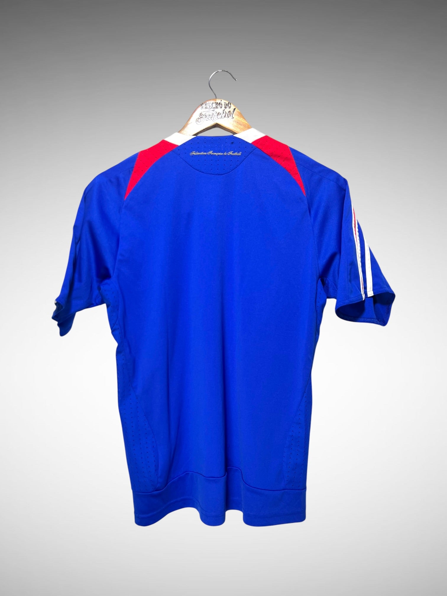 França 2008 Primeira Camisa Tam 14 anos Infantil.