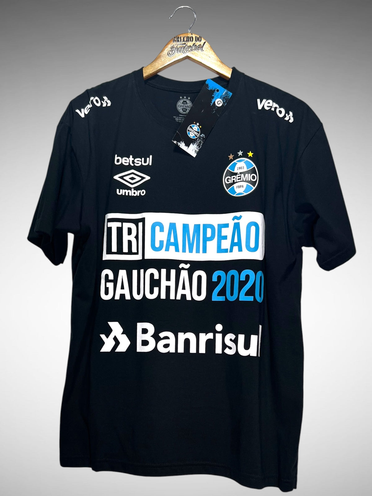 Grêmio 2020 Camisa Tricampeonato Gaúcho Tam G N 3.