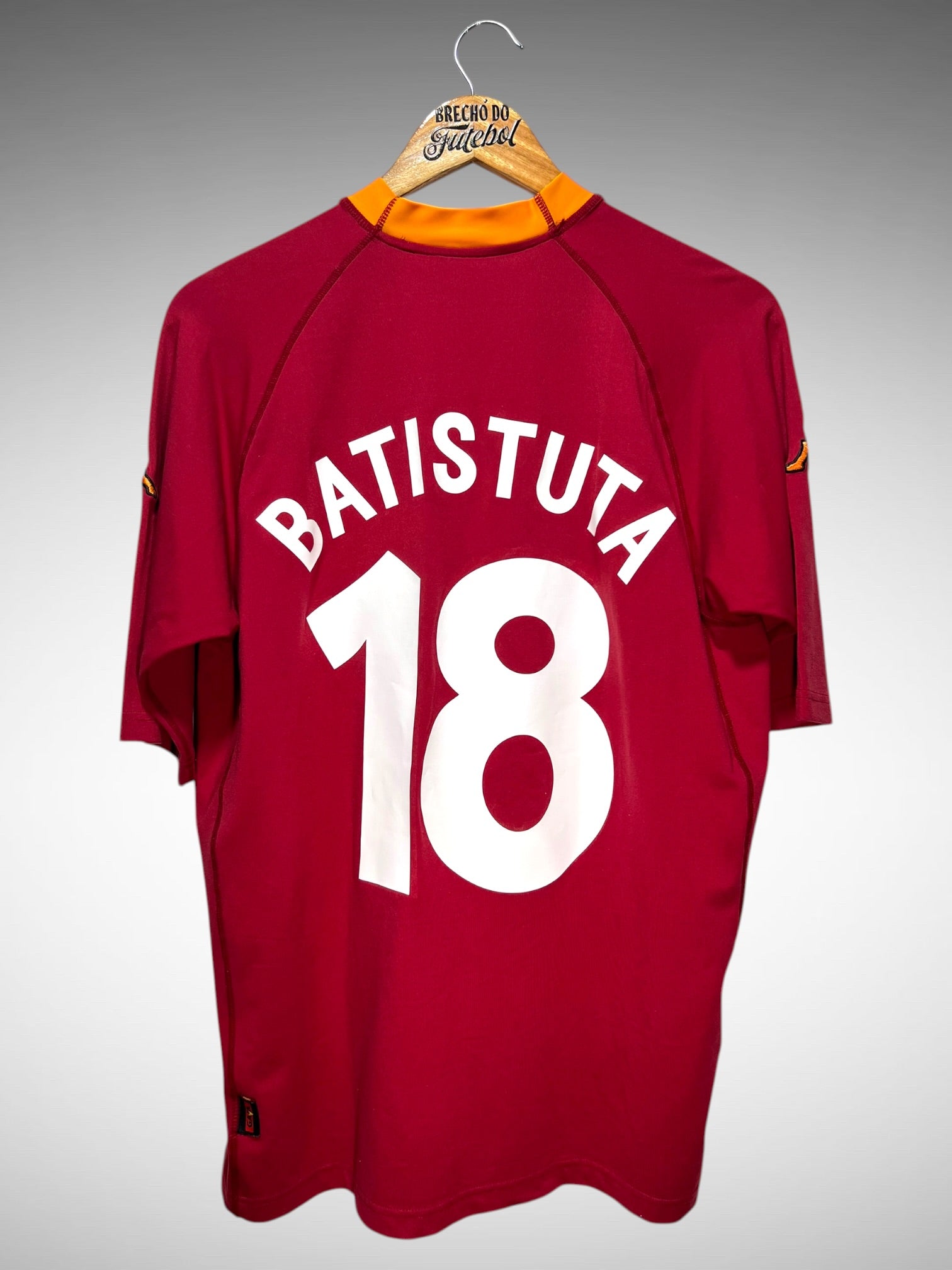 Roma 2000 Primeira Camisa Tam GG N 18 Batistuta.
