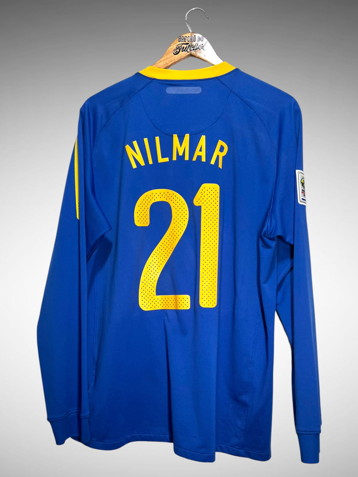 Brasil 2010 Segunda Camisa Tam G N 21 Nilmar Mangas Longas.