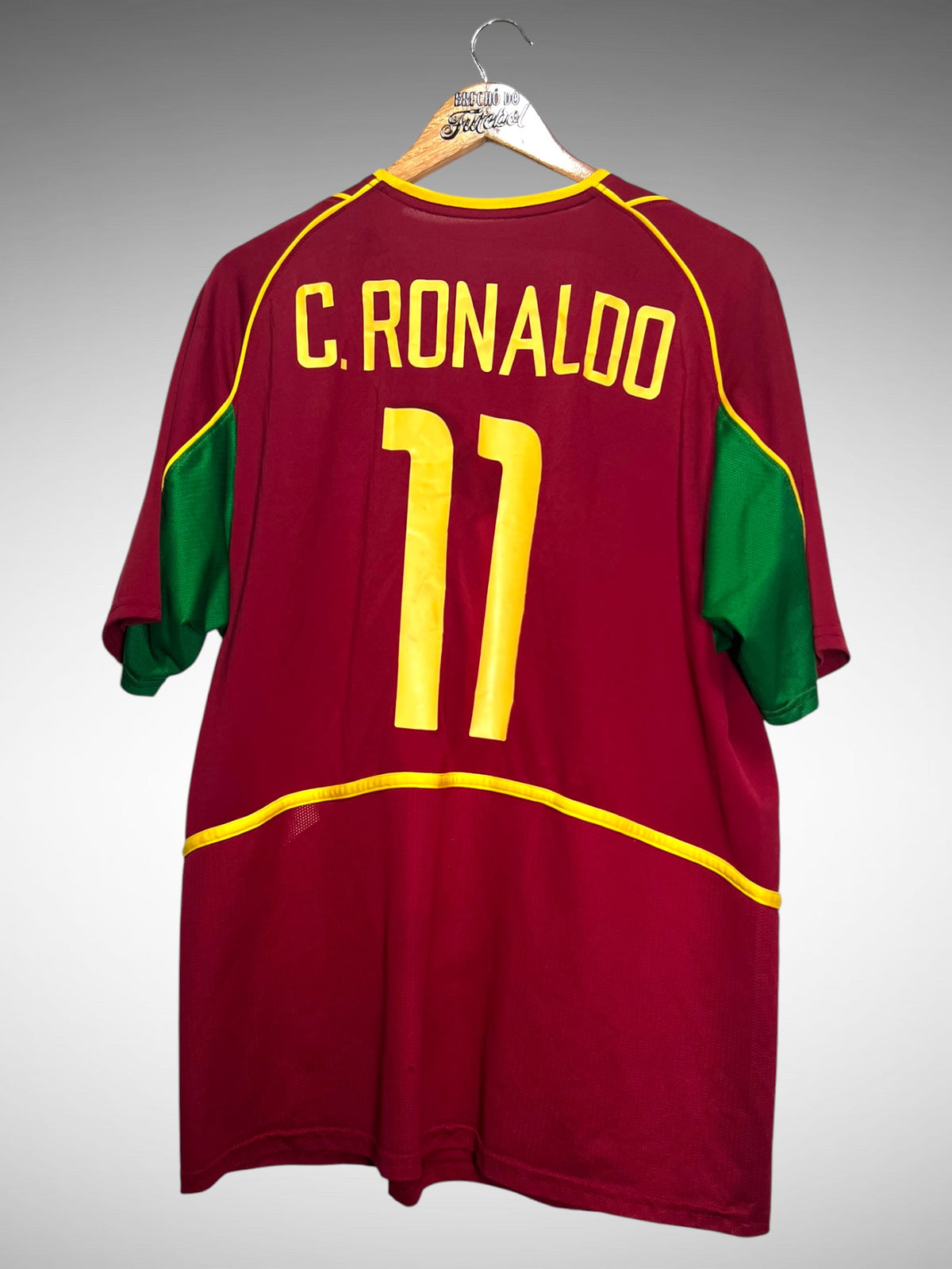 Portugal 2002 Primeira Camisa Tam GG N 11 C. Ronaldo.