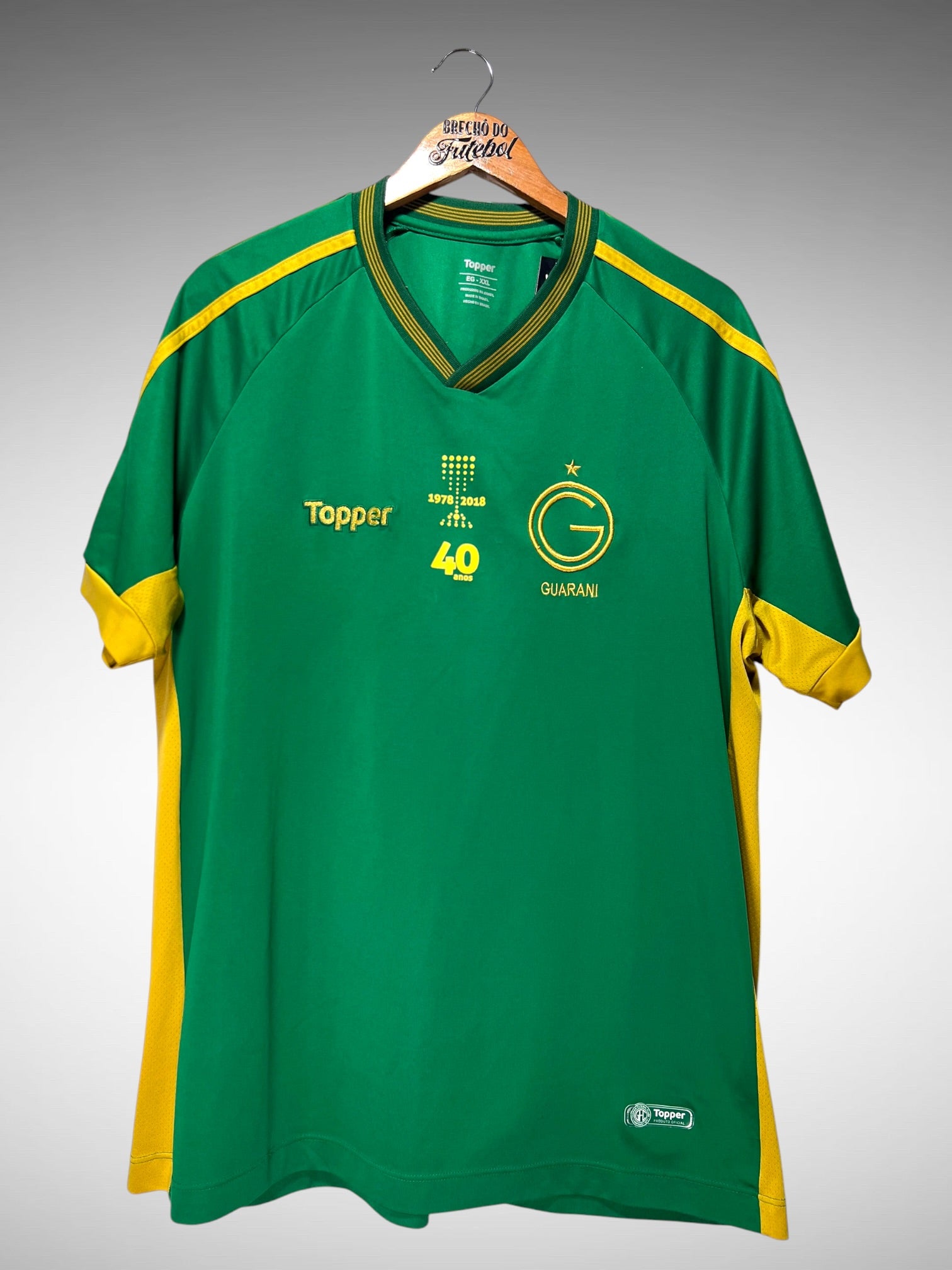 Guarani 2018 Camisa 40 anos Brasileirão Tam 3G.