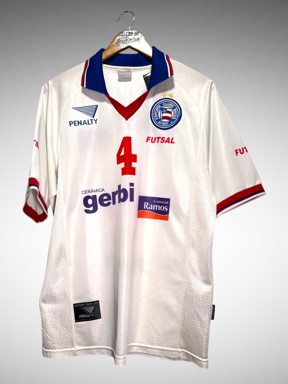 Bahia Futsal 2000's Primeira Camisa Tam G N 4.