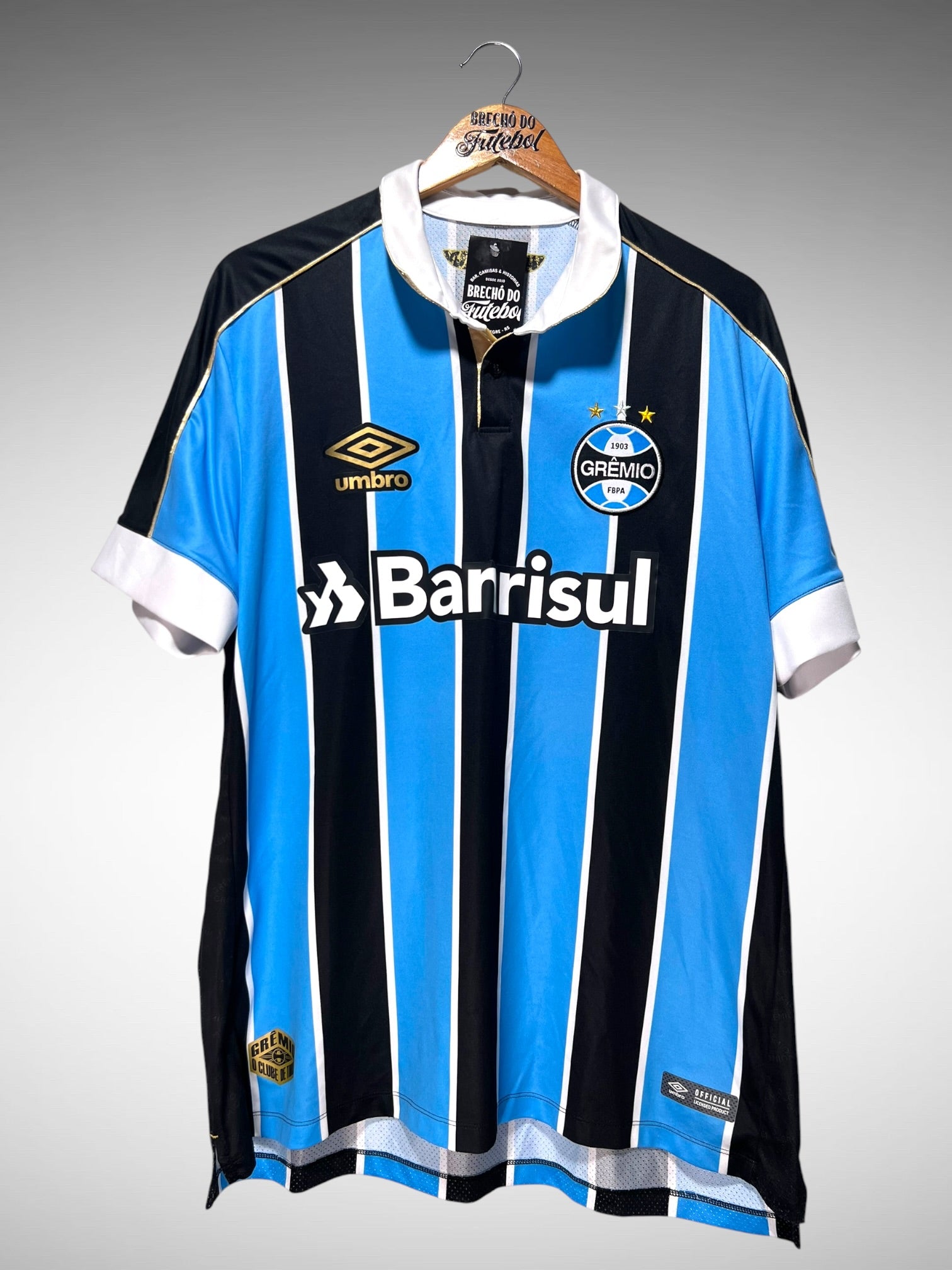 Grêmio 2019 Primeira Camisa Tam GG N 10.
