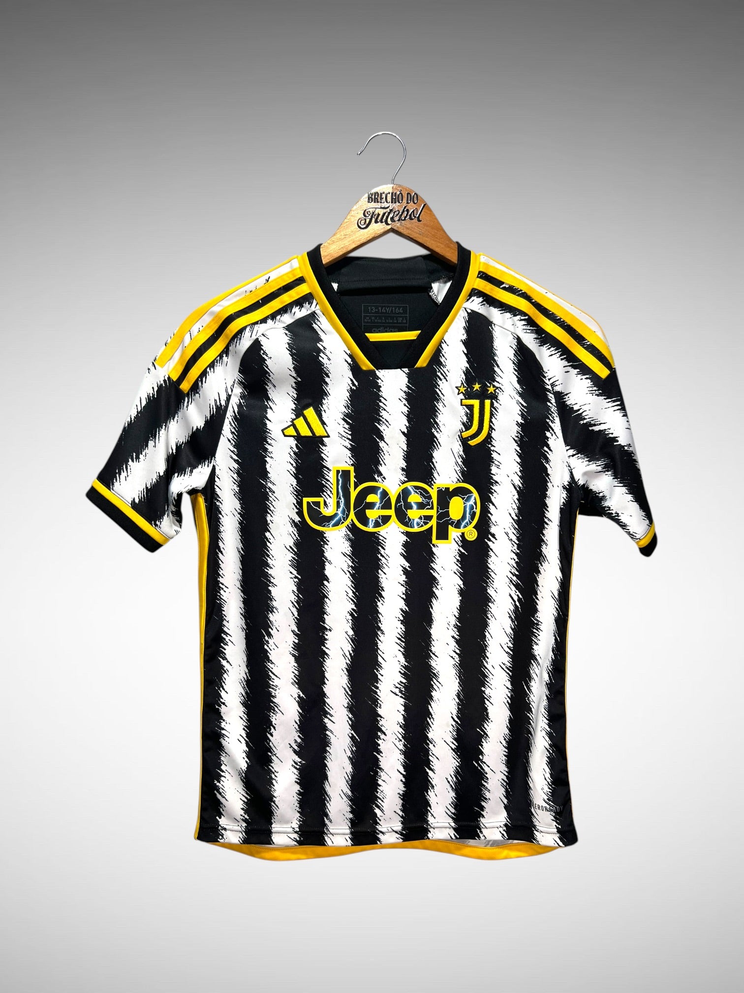 Juventus 2023 Primeira Camisa Tam 14 anos Infantil.
