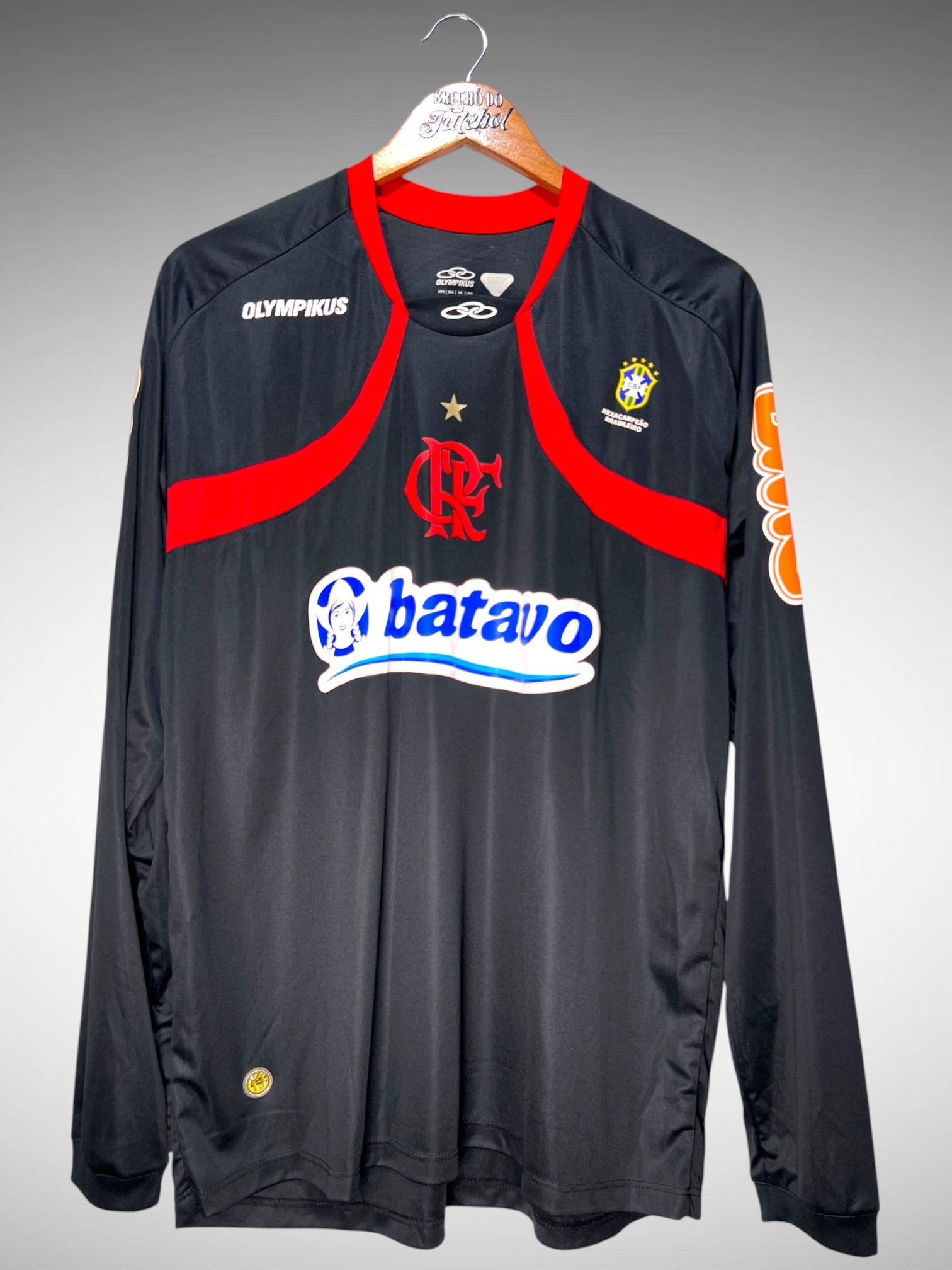 Flamengo 2010 Camisa de Goleiro Tam G N 27 Paulo Victor Mangas Longas.