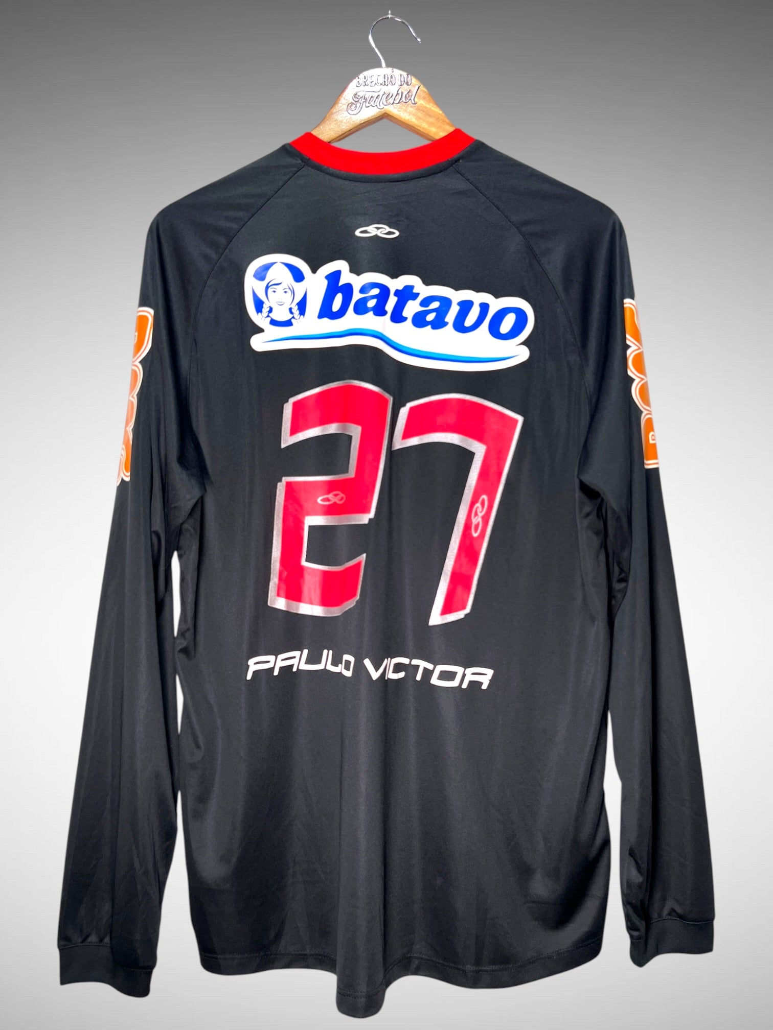 Flamengo 2010 Camisa de Goleiro Tam G N 27 Paulo Victor Mangas Longas.