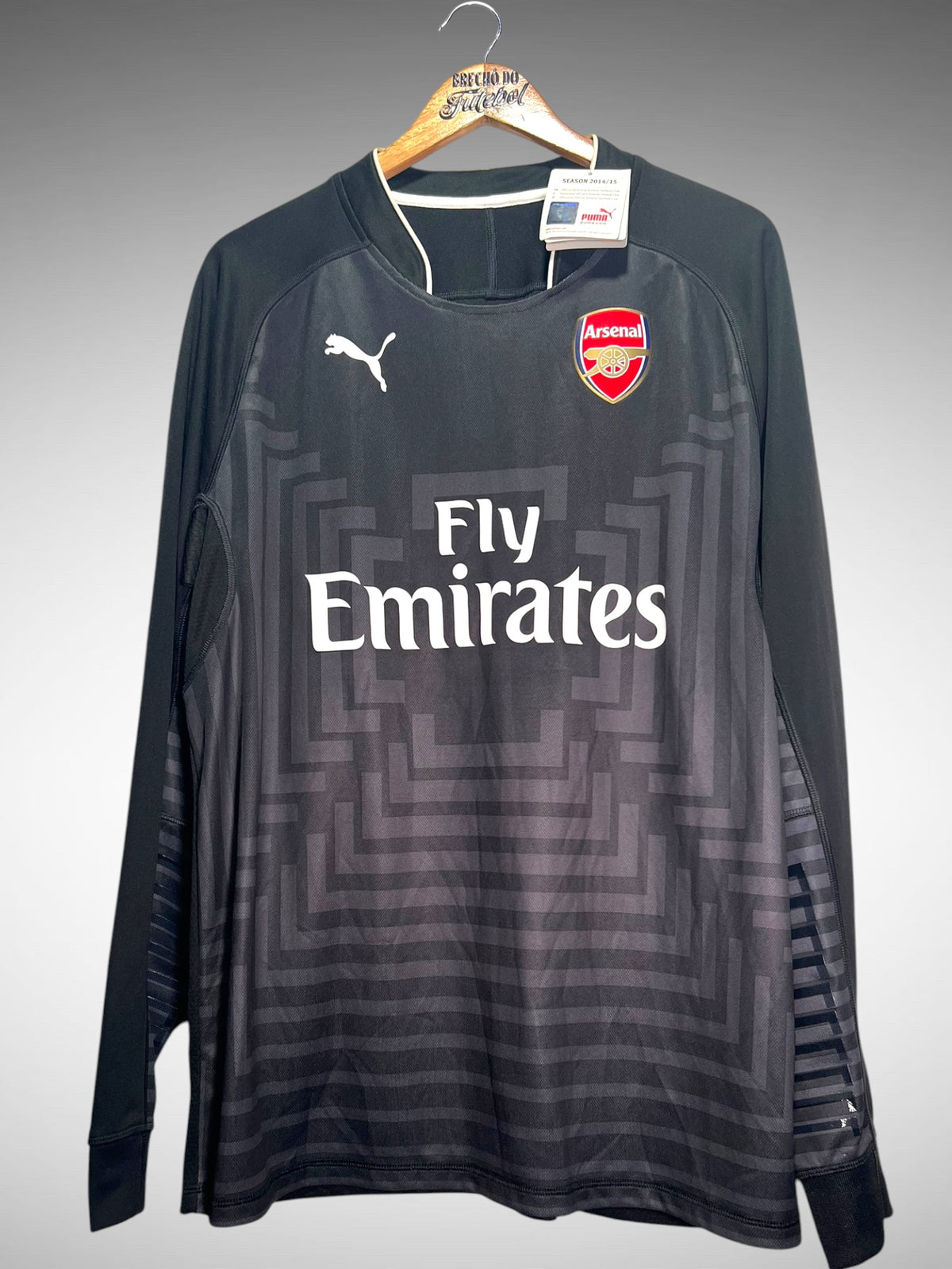 Arsenal 2014 Camisa de Goleiro Tam GG Mangas Longas.