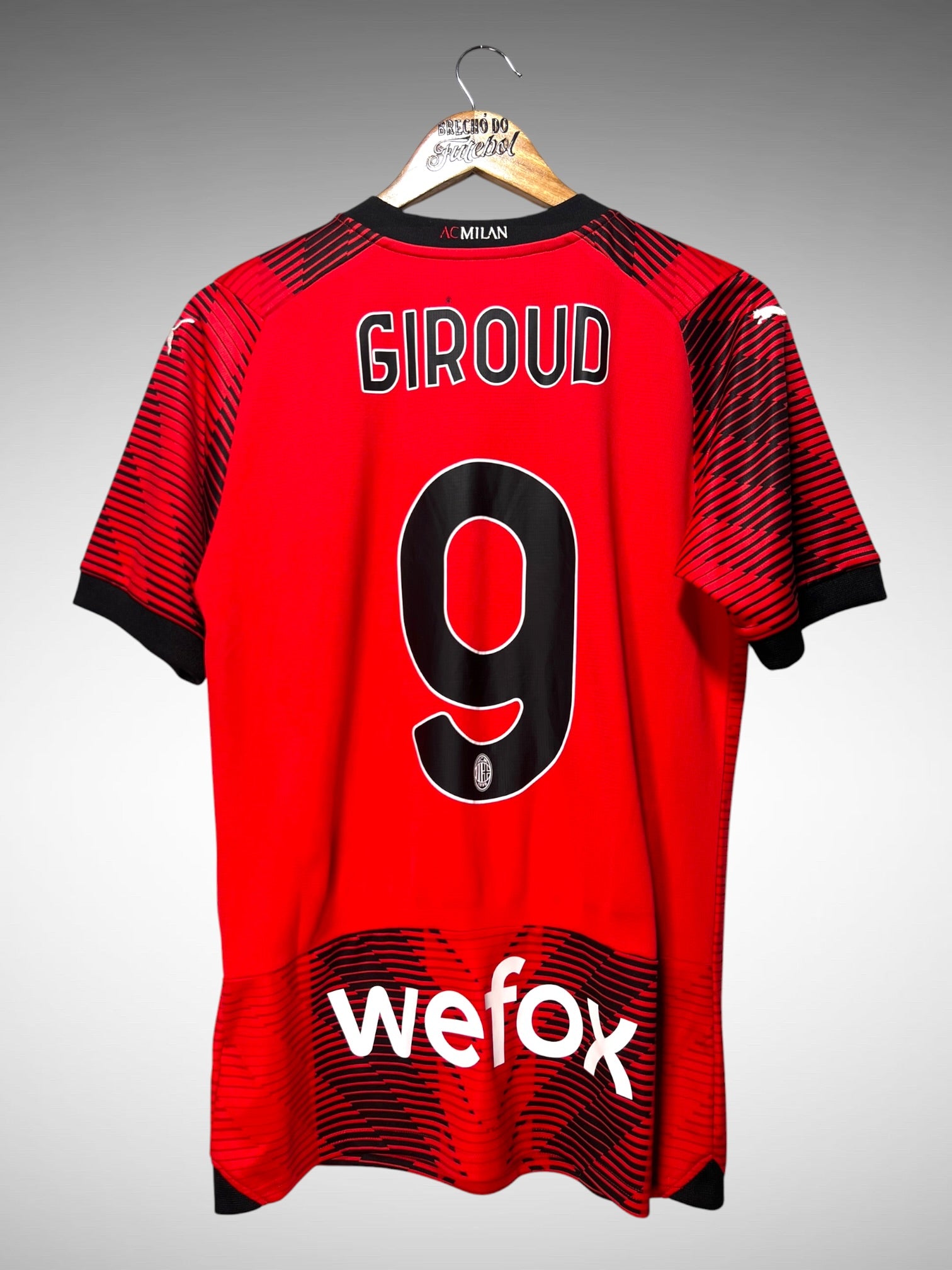 Milan 2023 Primeira Camisa Tam P N 9 Giroud.