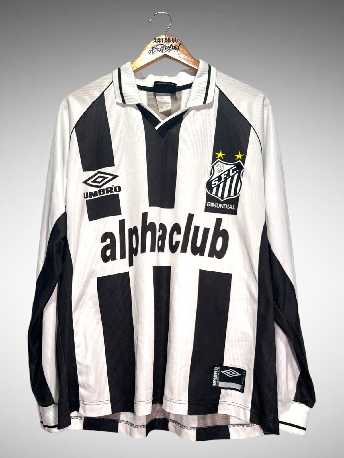 Santos 2000 Segunda Camisa Tam G N 8 Mangas Longas.