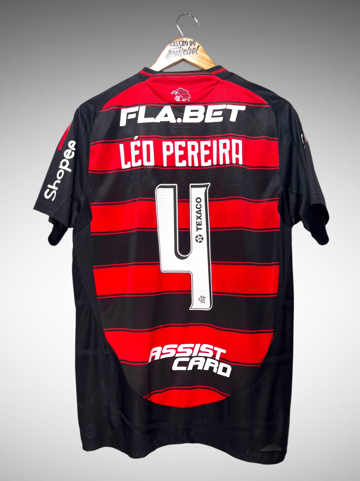 Flamengo 2025 Primeira Camisa Tam G N 4 Léo Pereira.