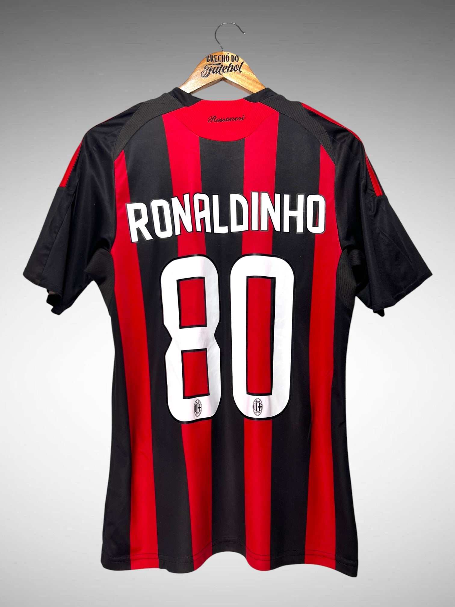 Milan 2008 Primeira Camisa Tam P N 80 Ronaldinho.