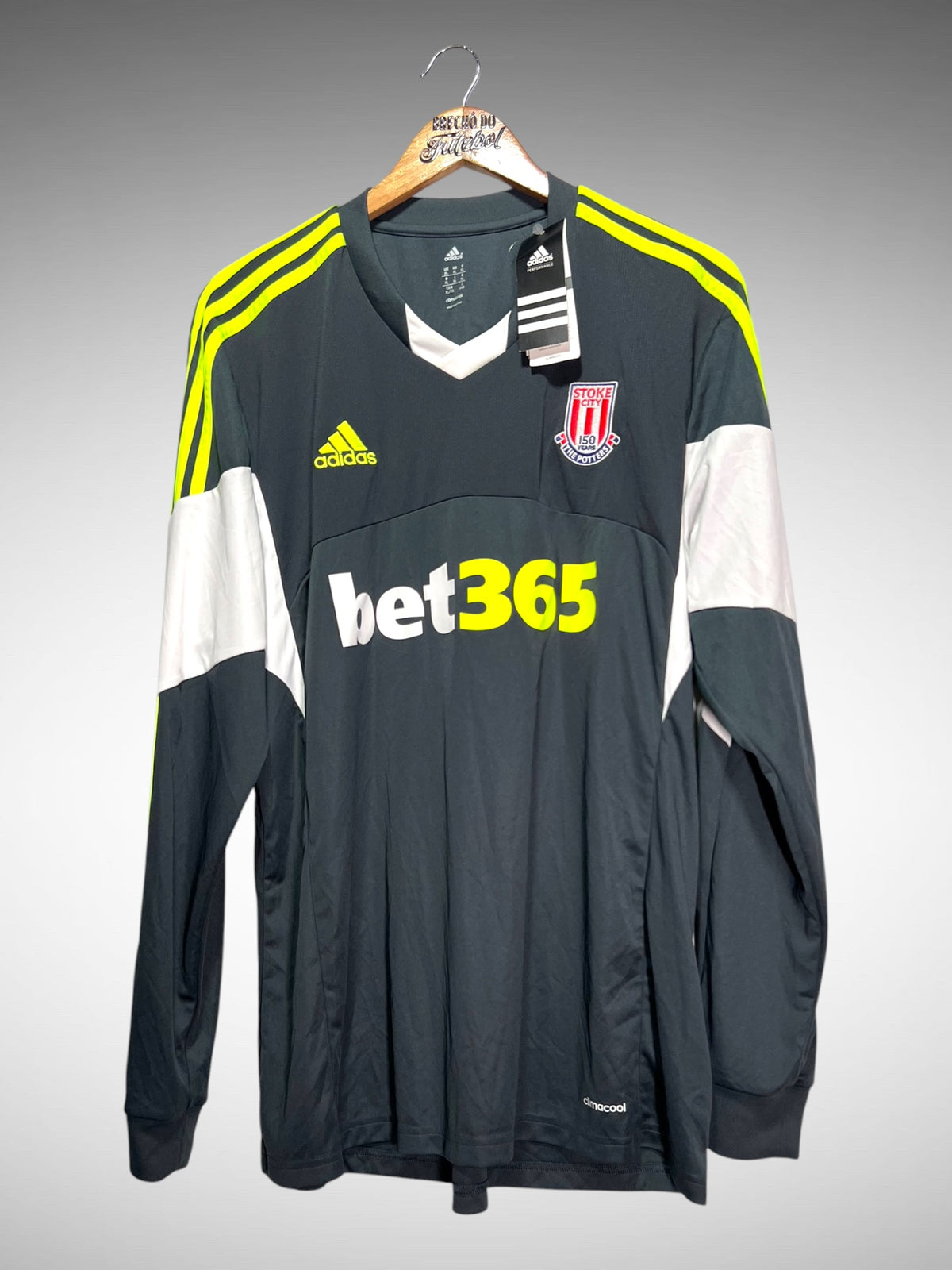 Stoke City 2013 Segunda Camisa Tam GG N 25 Crouch Mangas Longas.