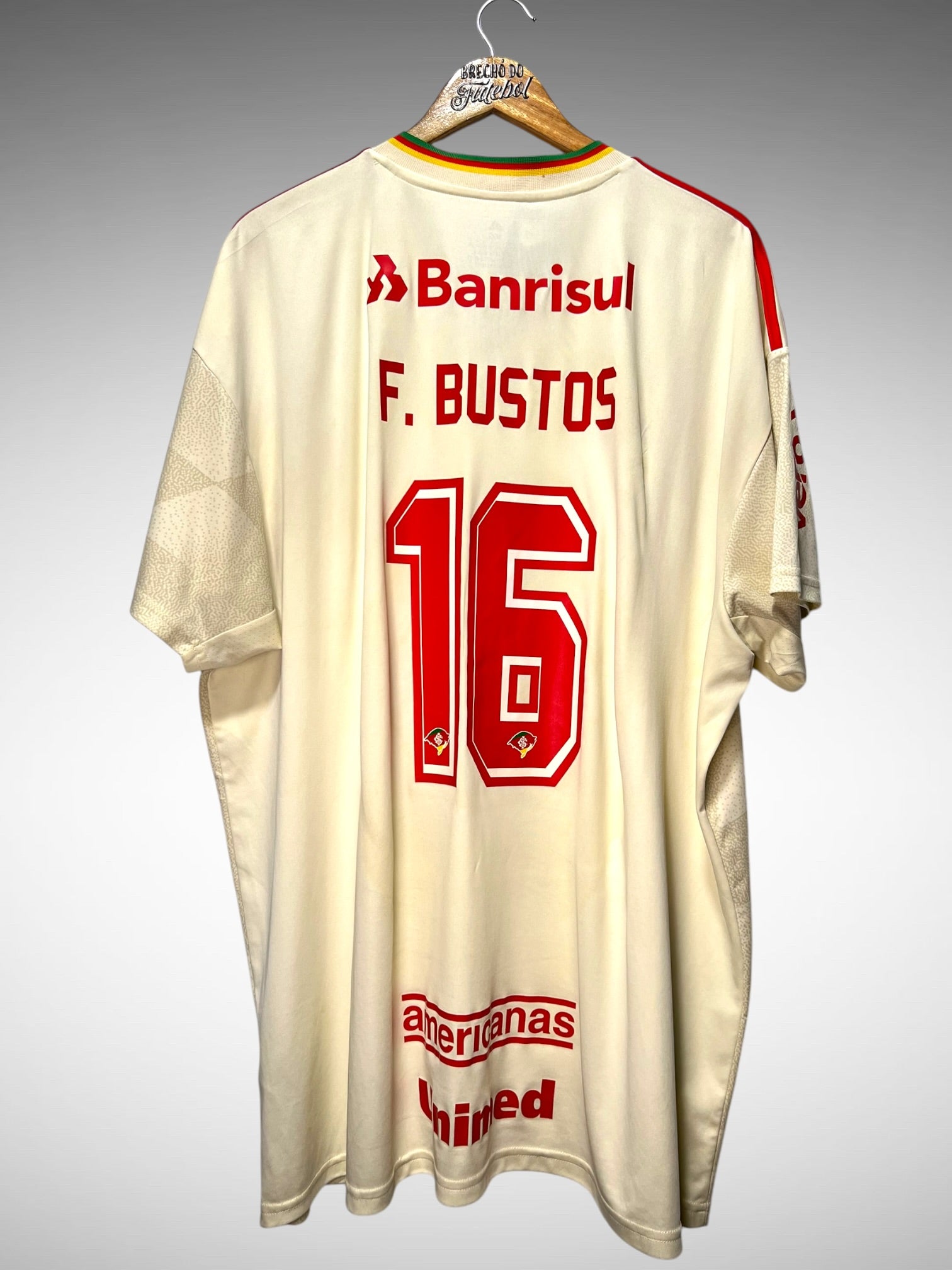 Internacional 2022 Segunda Camisa Tam 4G N 16 F. Bustos.