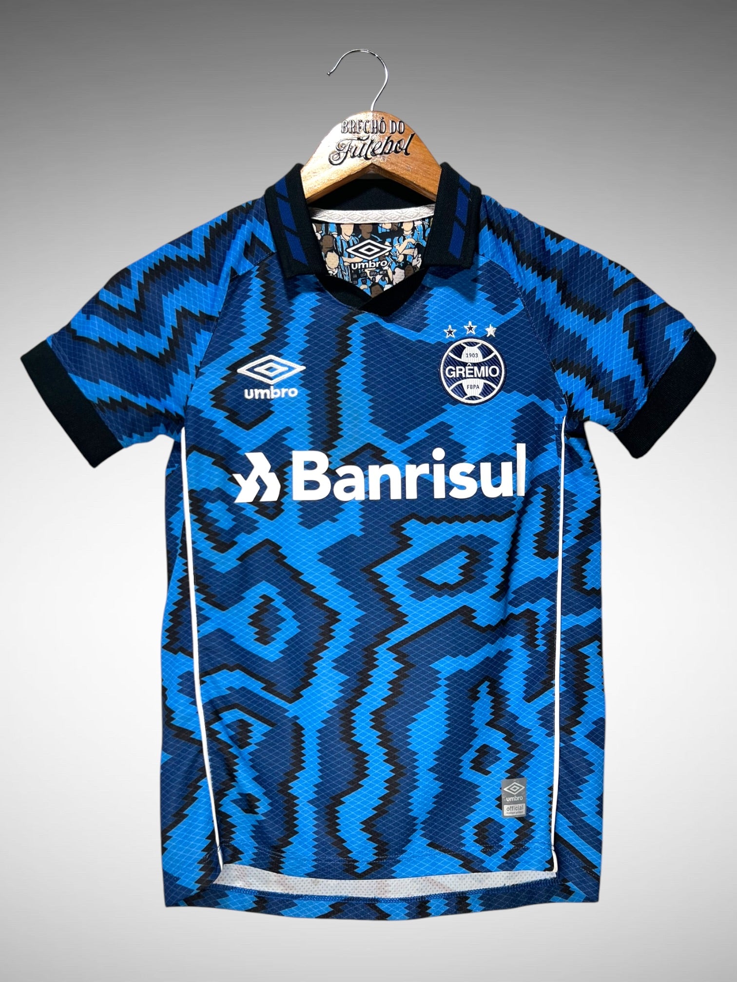 Grêmio 2021 Terceira Camisa Tam 8 anos Infantil.
