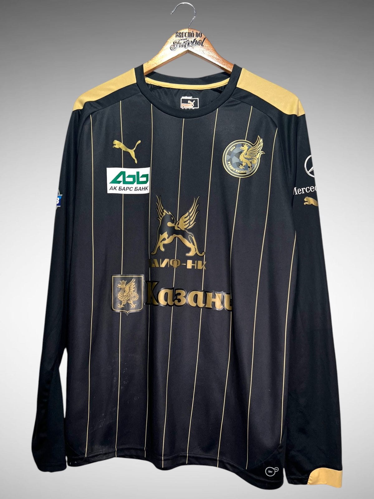 Rubin Kazan 2015 Terceira Camisa Tam GG N 5 Kverkvelia Mangas Longas.