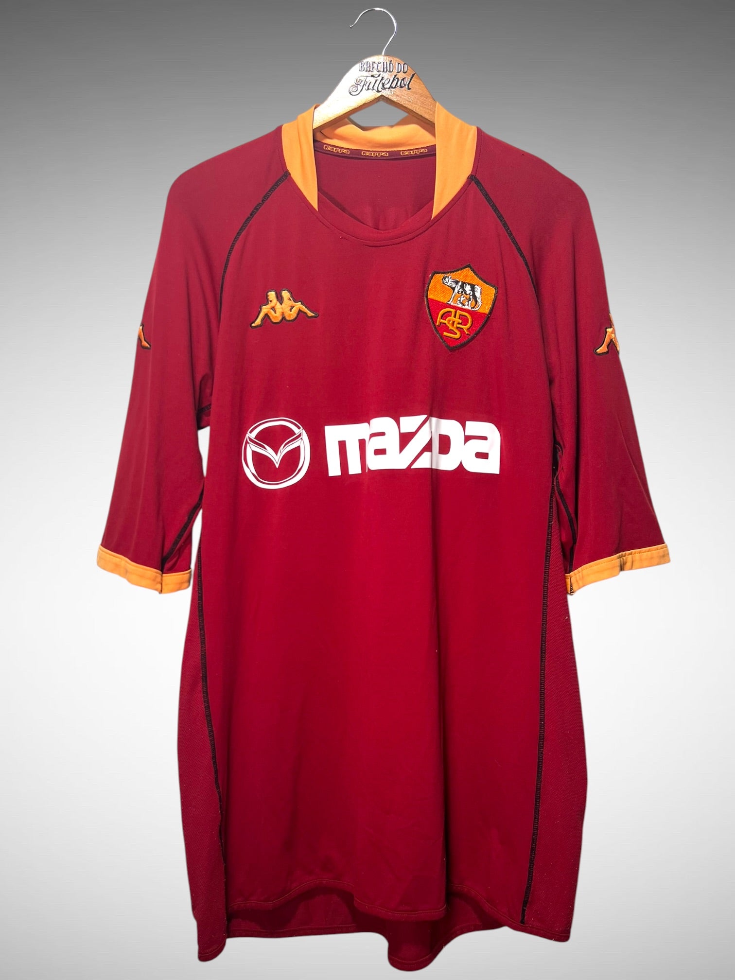 Roma 2002 Primeira Camisa Tam 3G N 20 Batistuta.