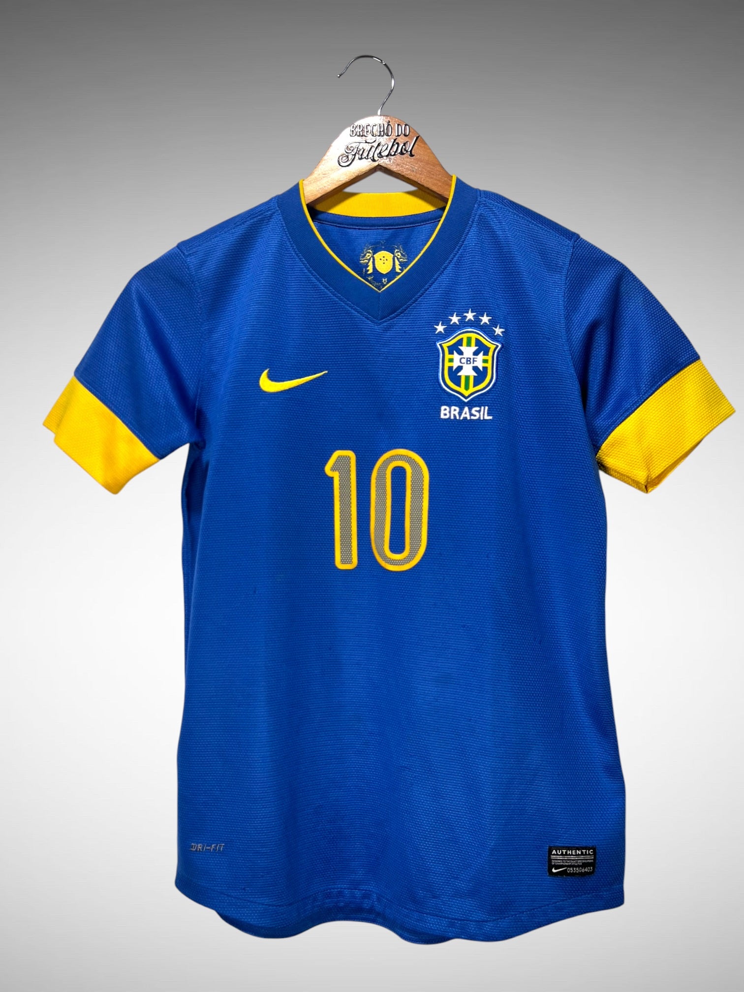 Brasil 2012 Segunda Camisa Tam 12 anos Infantil N 10.