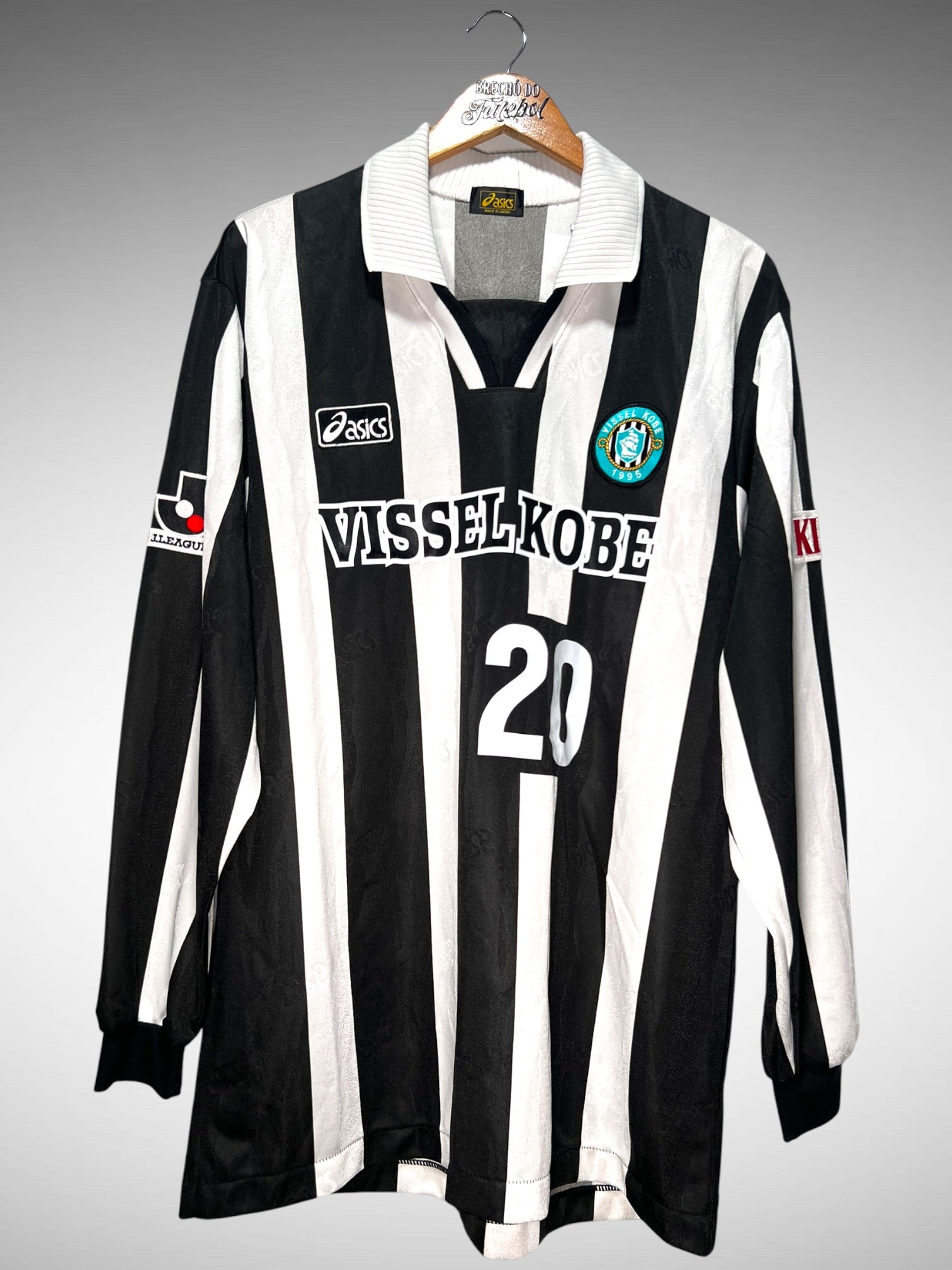 Vissel Kobe 2002 Primeira Camisa Tam GG N 20 Mangas Longas.