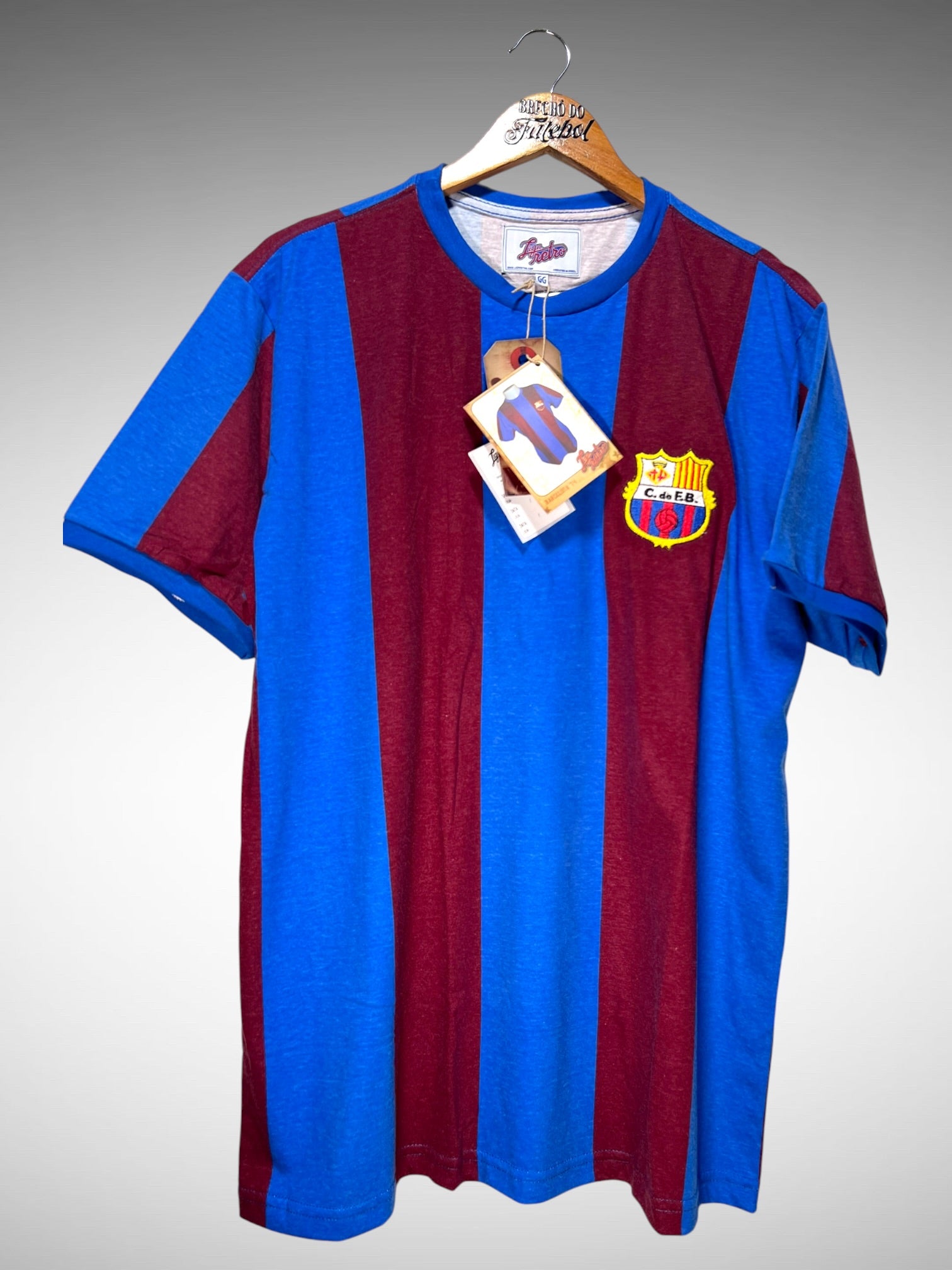 Barcelona Liga Retrô 1974 Primeira Camisa Tam GG.