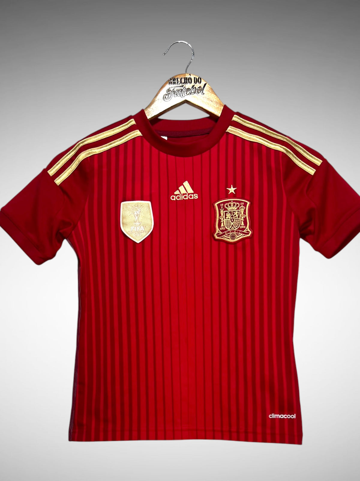 Espanha 2014 Primeira Camisa Tam 10 anos Infantil.
