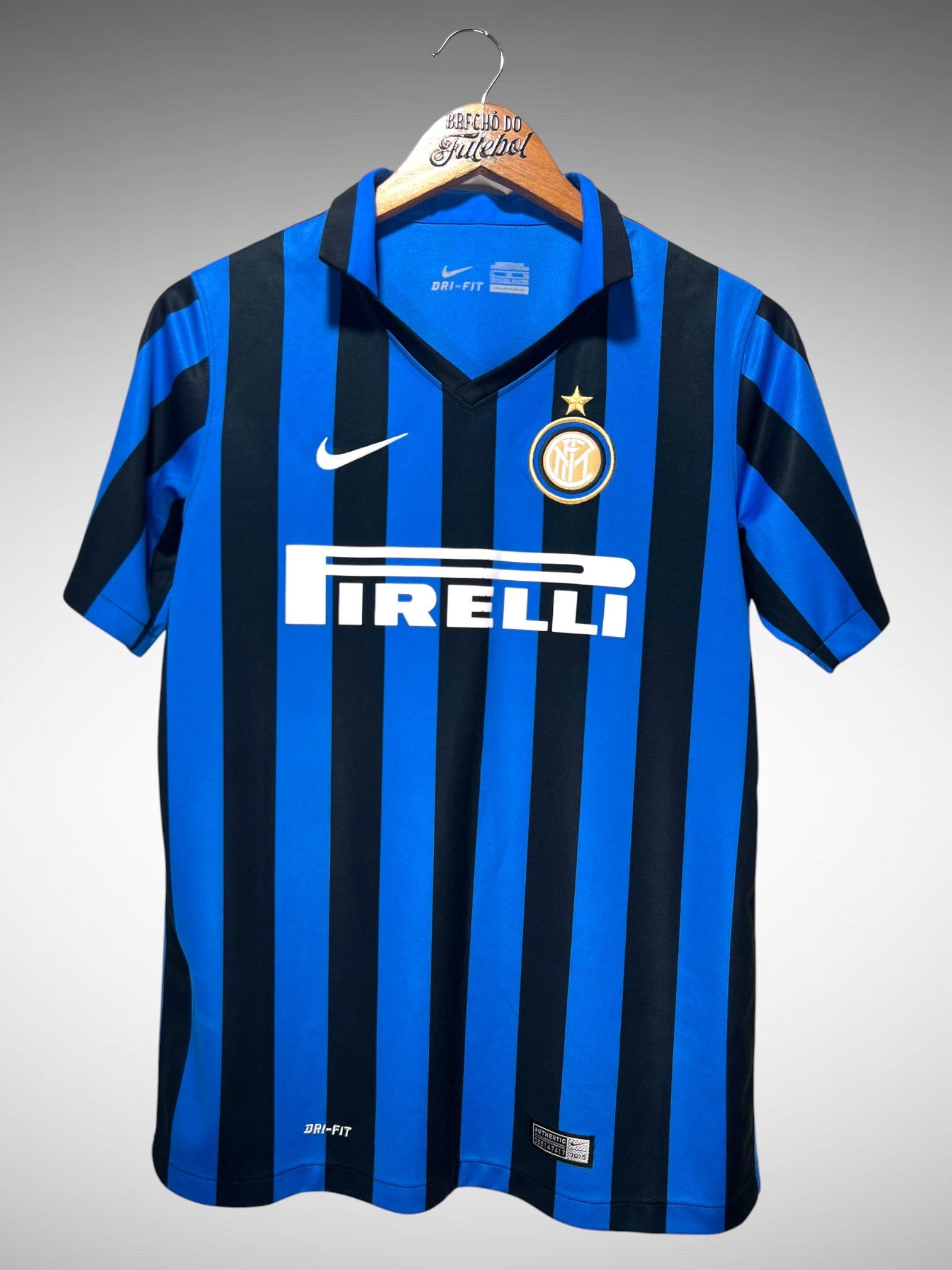 Inter de Milão 2015 Primeira Camisa Tam 14 anos Infantil.