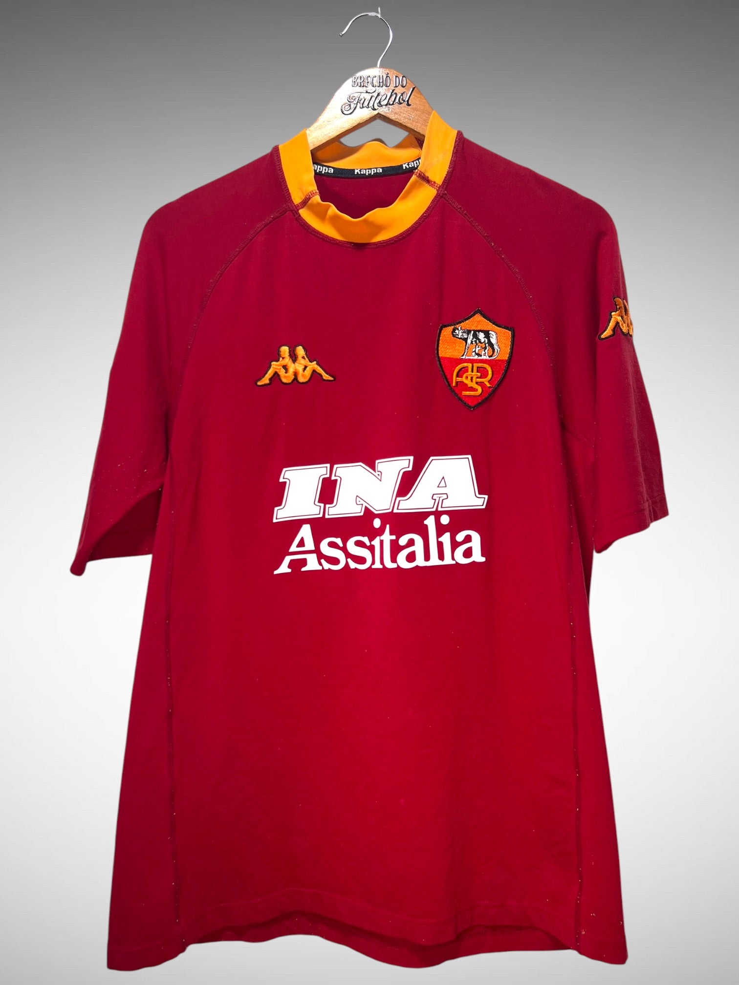 Roma 2002 Primeira Camisa Tam G N 18 Batistuta.