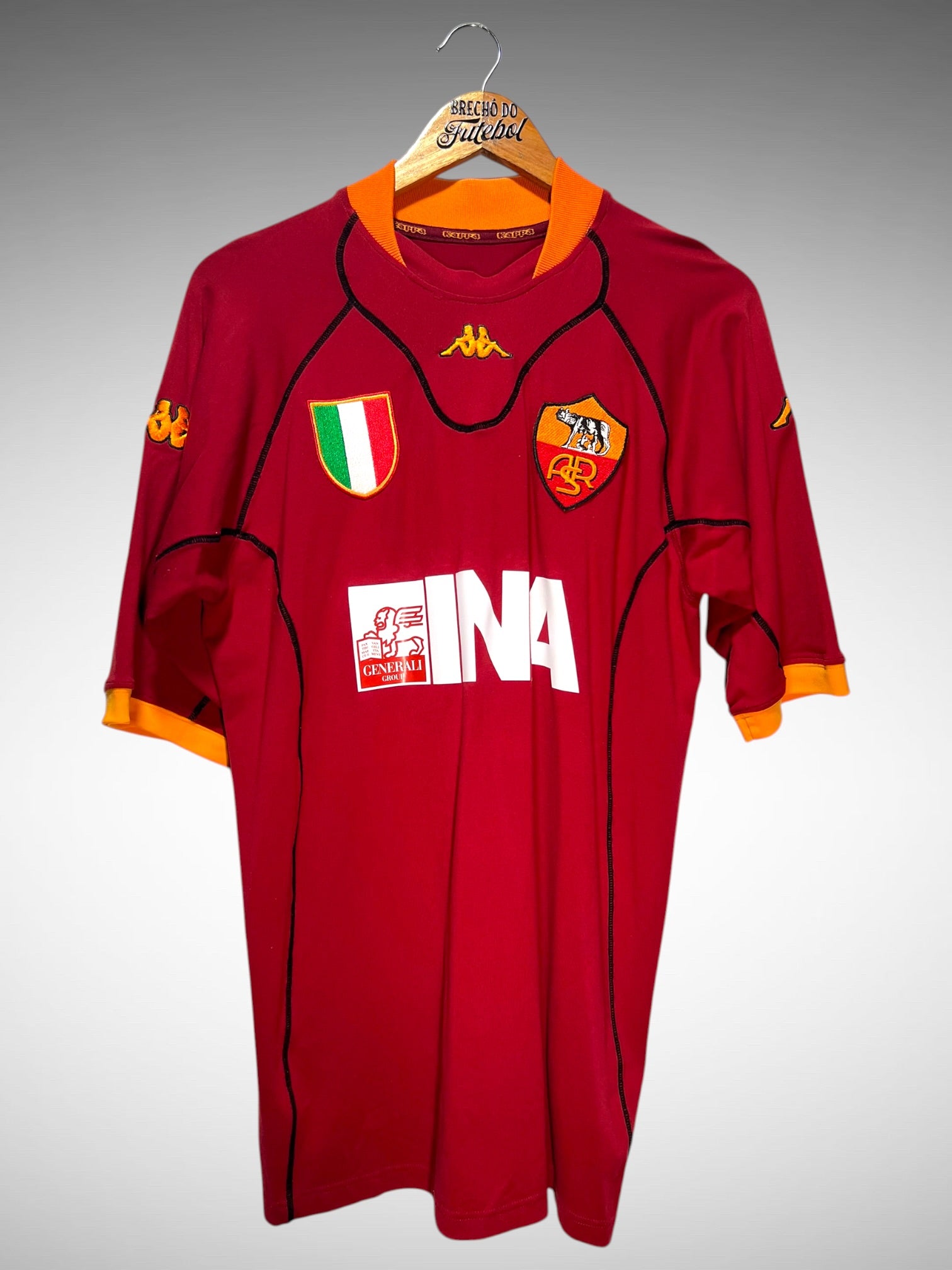 Roma 2001 Primeira Camisa Tam GG N 20 Batistuta.