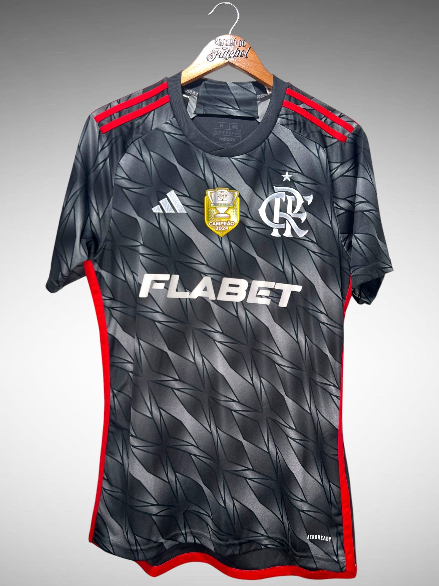 Flamengo 2024 Terceira Camisa Tam M N 6 Ayrton Lucas.