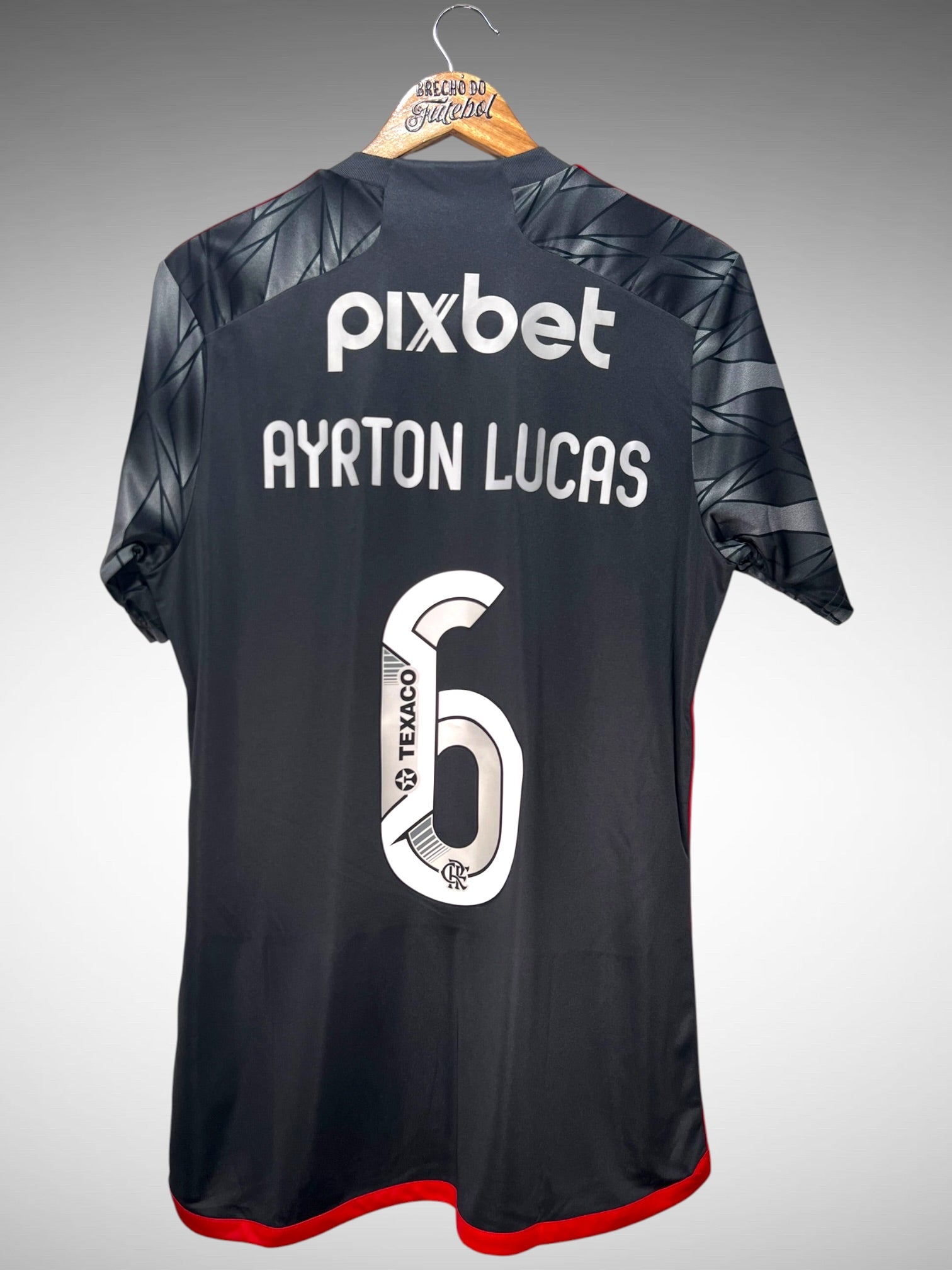 Flamengo 2024 Terceira Camisa Tam M N 6 Ayrton Lucas.