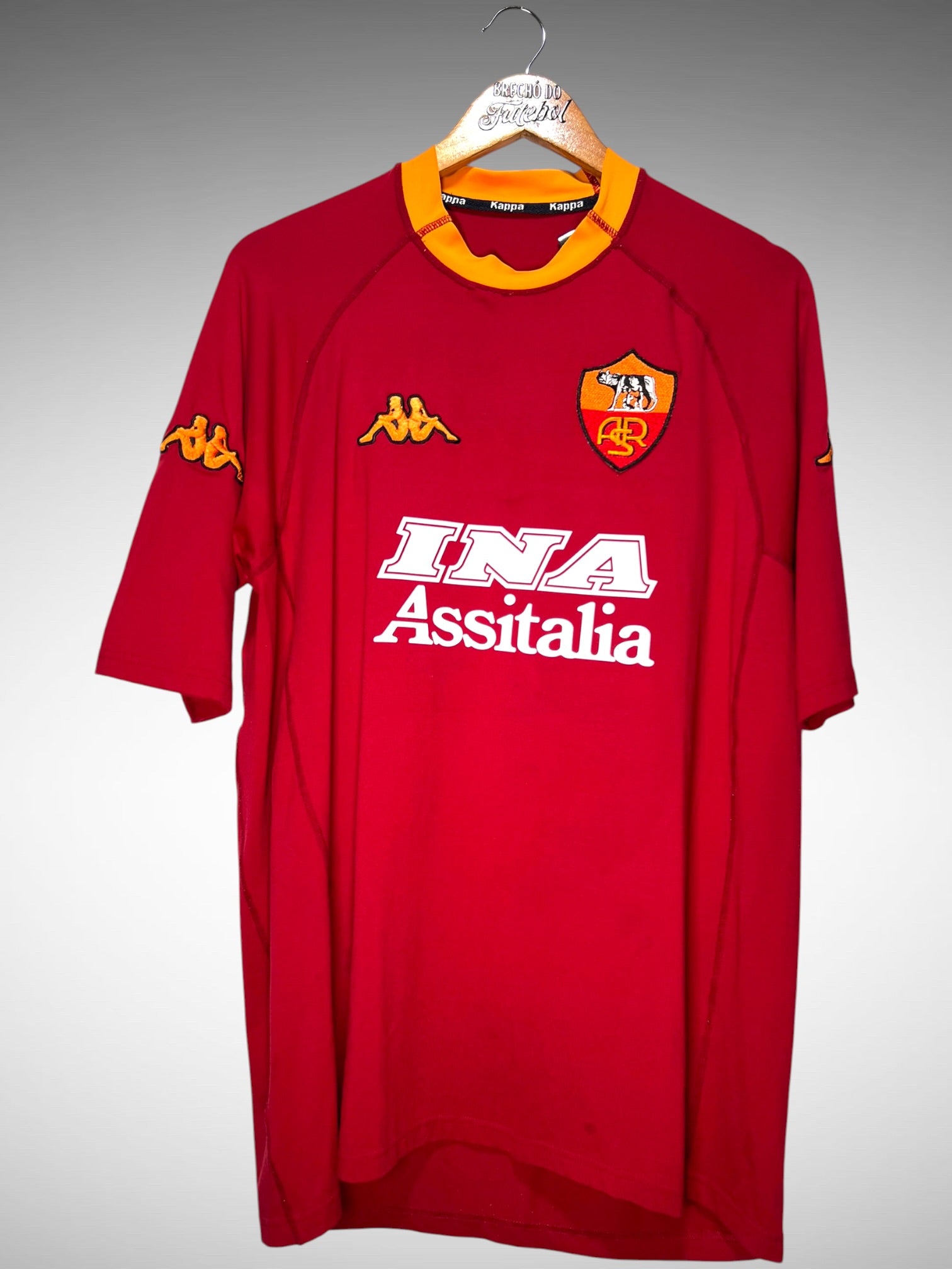 Roma 2000 Primeira Camisa Tam GG N 18 Batistuta.