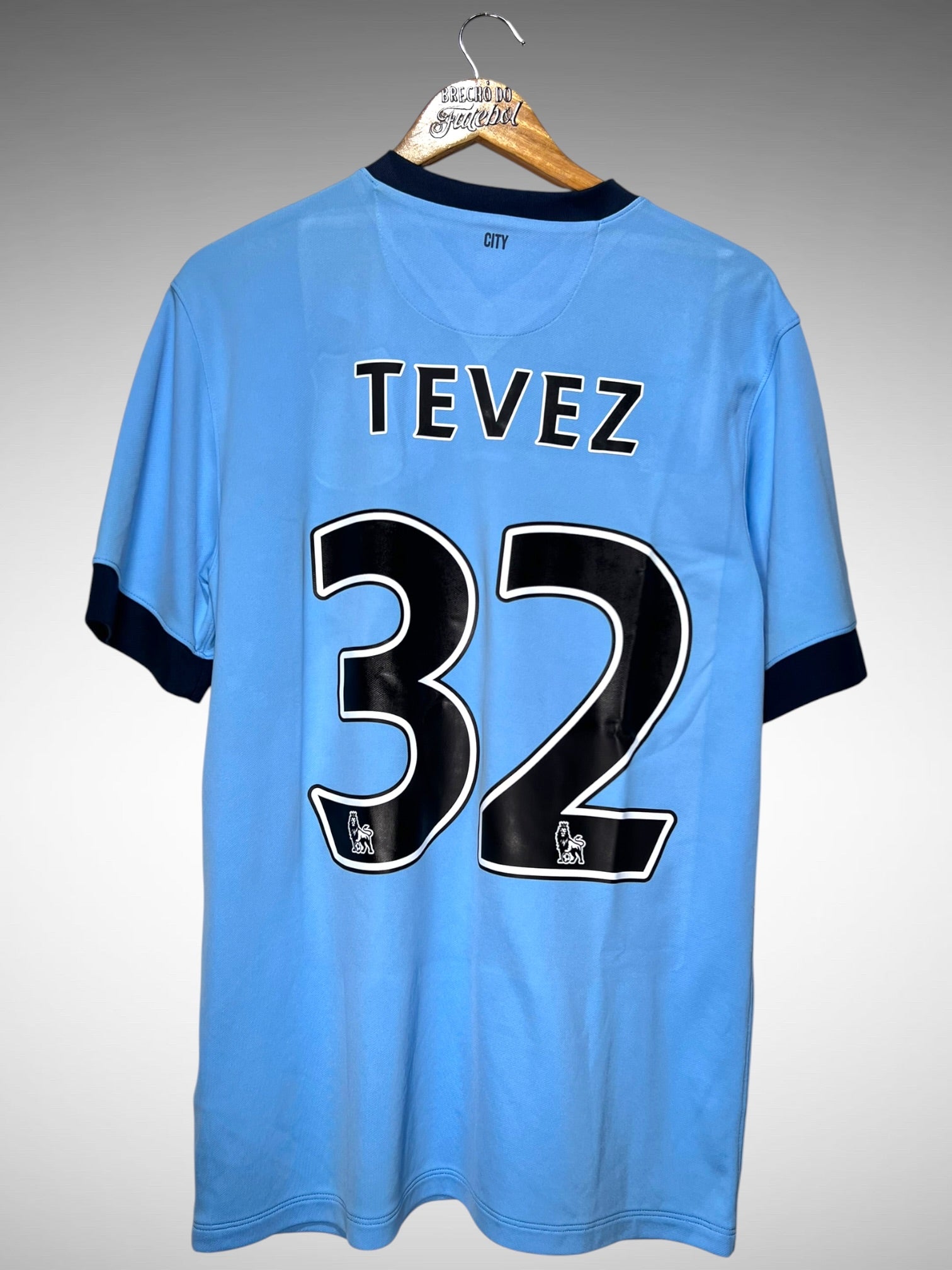 Manchester City 2014 Primeira Camisa Tam G N 32 Tevez.