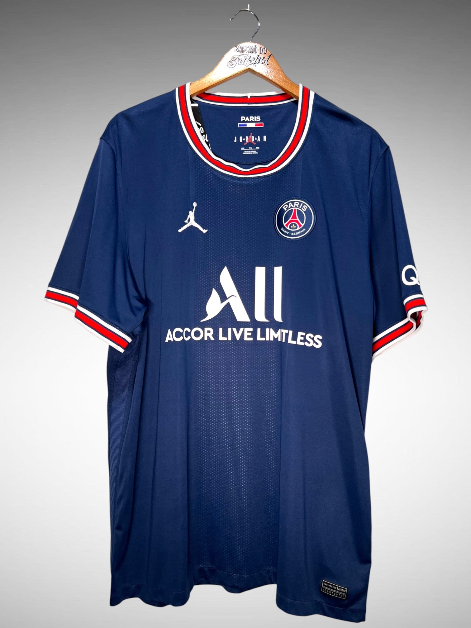Paris Saint-Germain 2021 Primeira Camisa Tam 3G.
