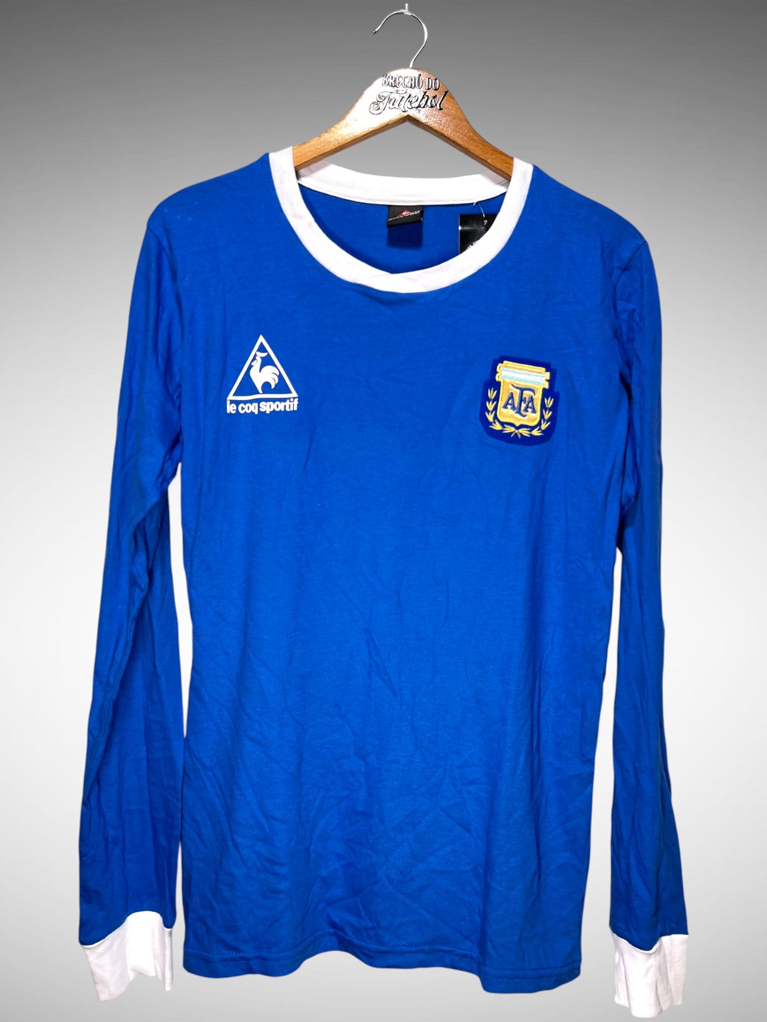 Argentina Retrô 1986 Segunda Camisa Tam G N 10 Mangas Longas.