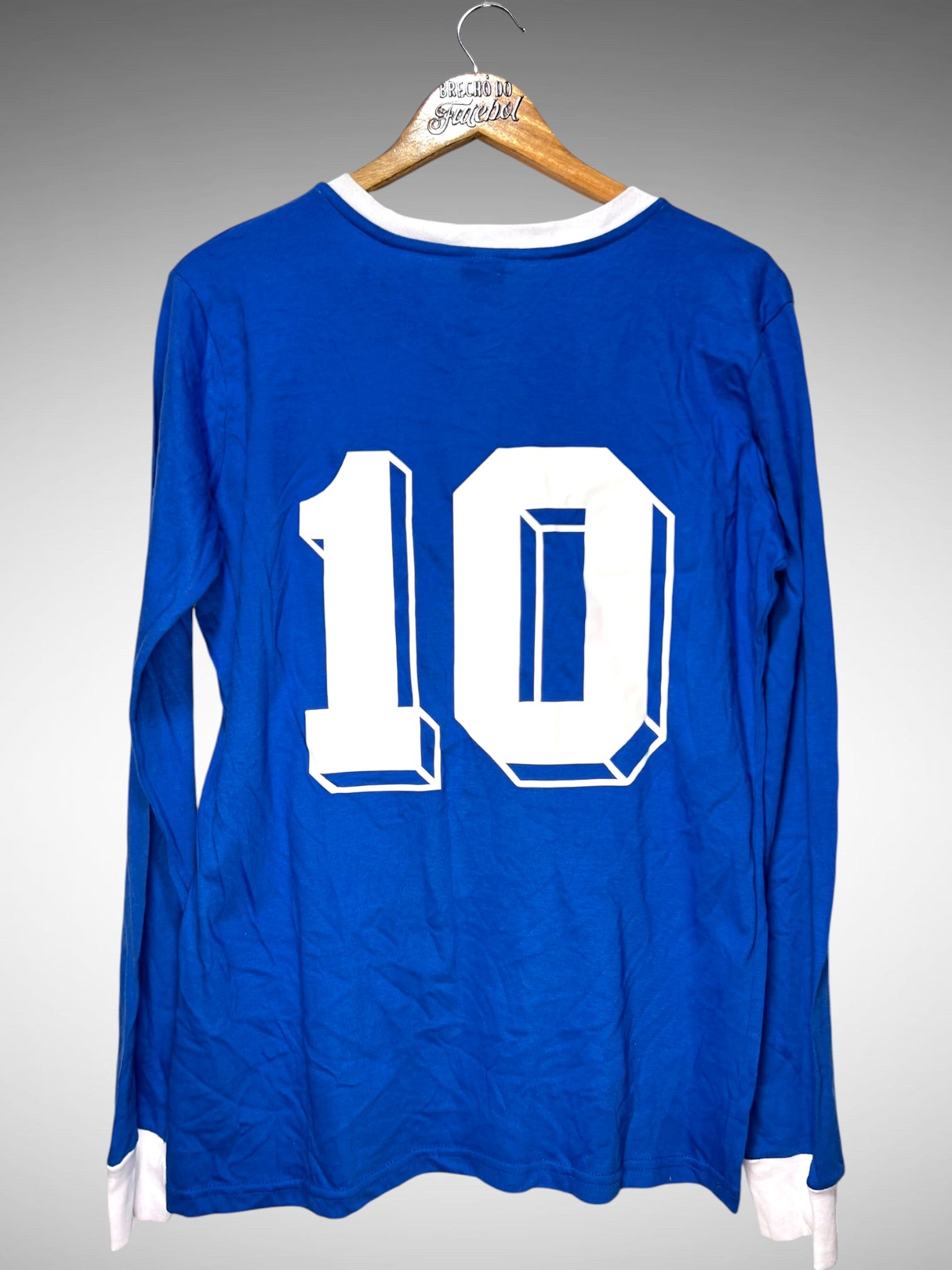 Argentina Retrô 1986 Segunda Camisa Tam G N 10 Mangas Longas.