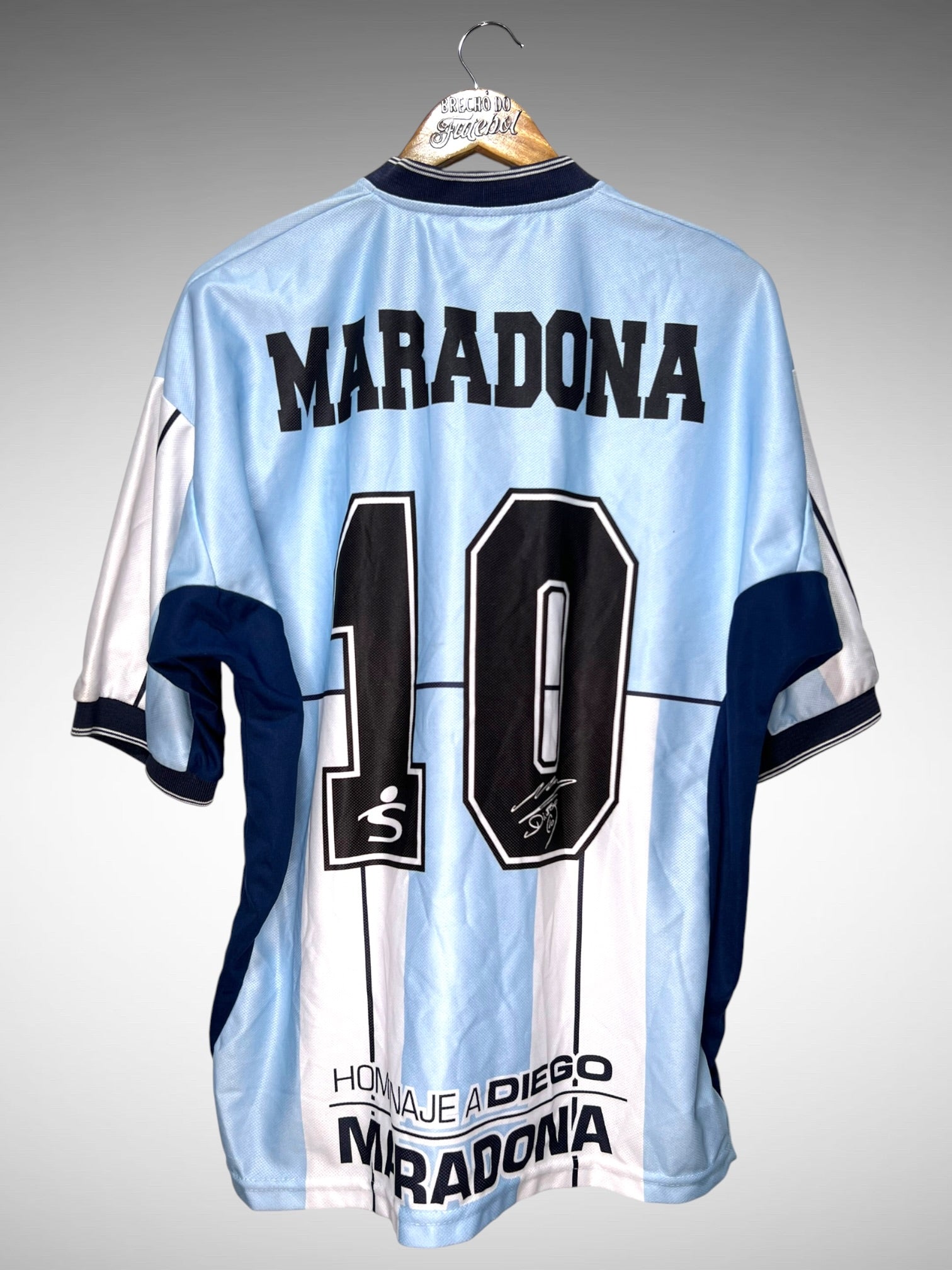 Argentina 2001 Camisa Homenagem Tam GG N 10 Maradona.